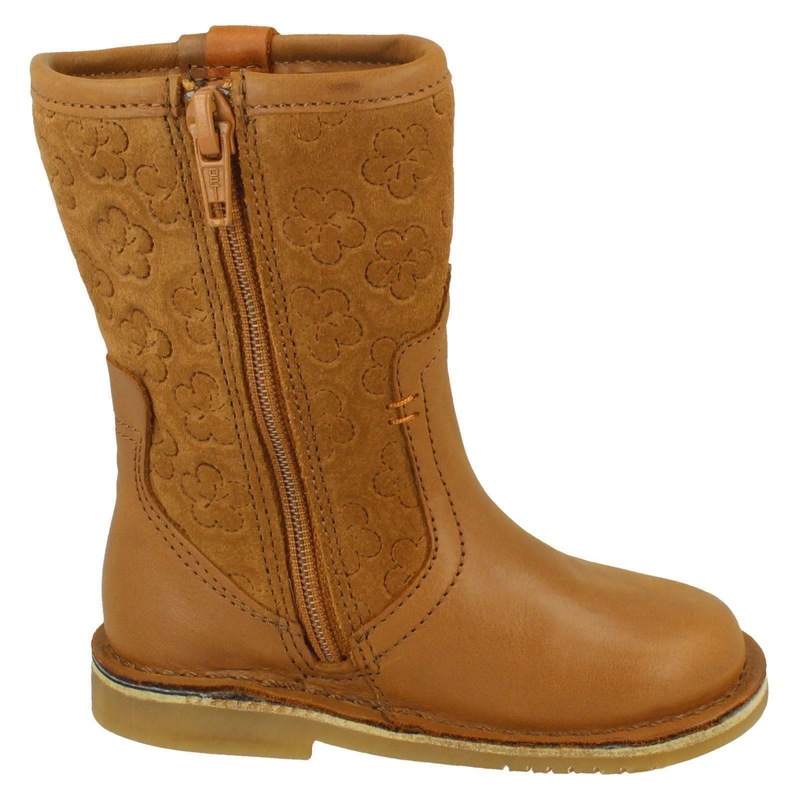 Girls Clarks Comet Pop Casual Mid Calf Boots - Picture 5 of 19