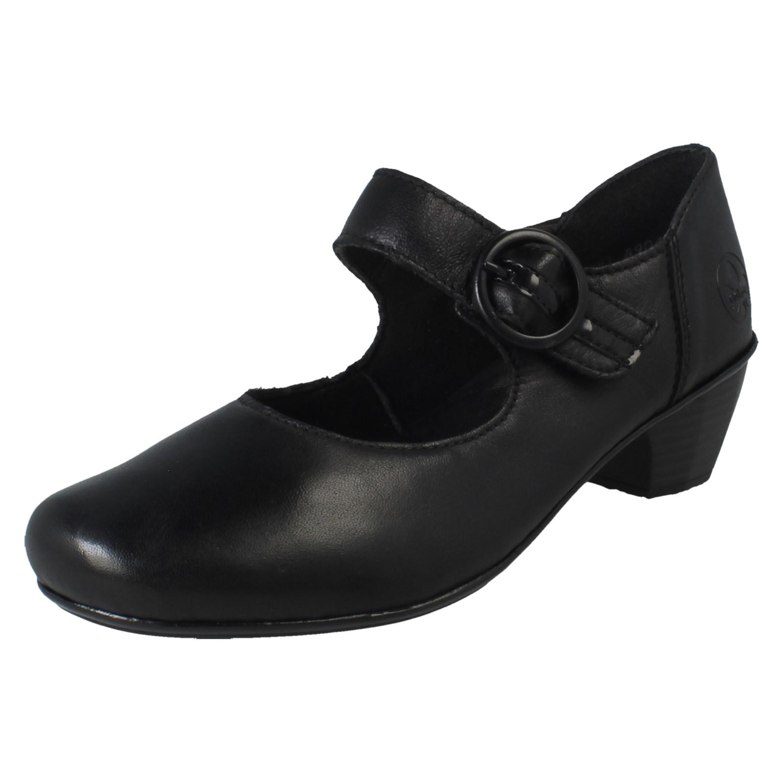 Ladies Rieker Buckle Detailed Hook and Loop Smart Heels, 41756 - Picture 2 of 19