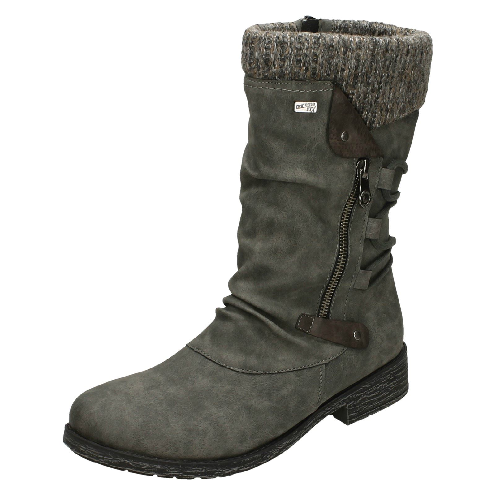 Botas Remonte-Tex informales con cremallera forradas cálidas para dama D8070 - Imagen 20 de 28