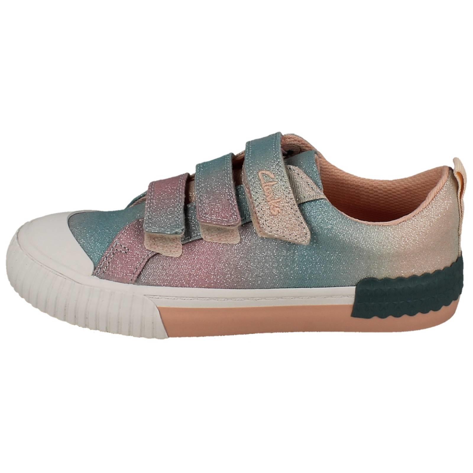 Mädchen Clarks glitzernder Doodle Foxing Brill - Bild 3 von 10