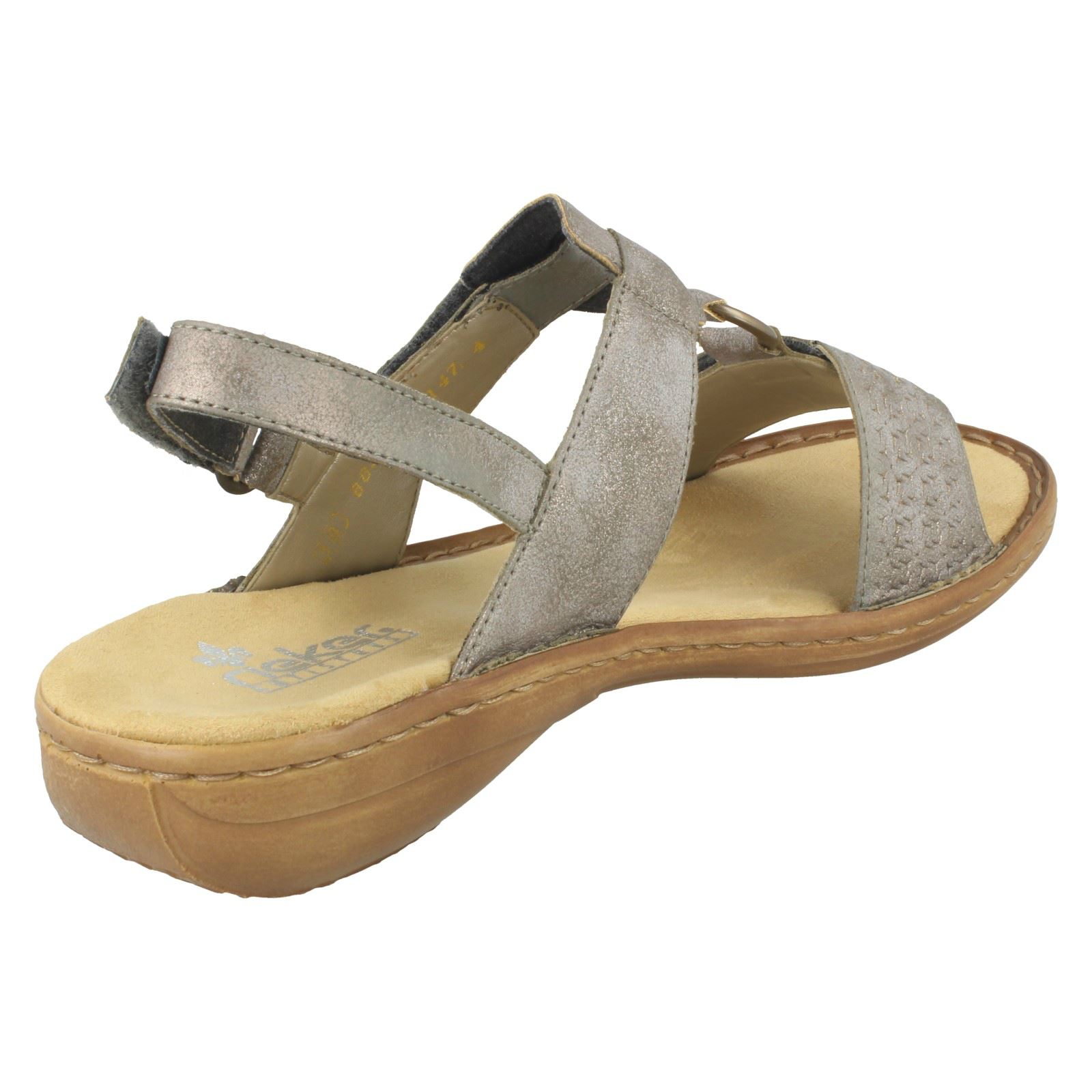 Rieker Slingback Wedge Heel Platform Sandals 61919-14 Open Toe | Fruugo US