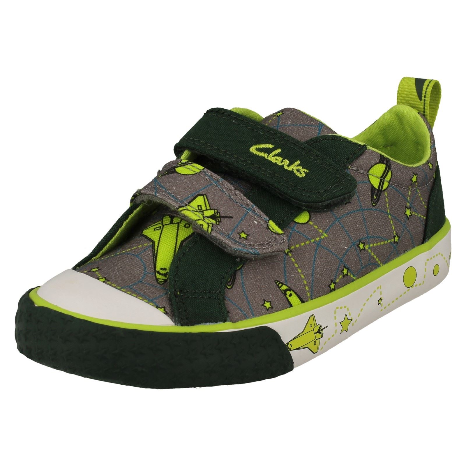 Kinder Clarks Muster detaillierte Canvas Schuhe *Foxing Lo* - Bild 20 von 37