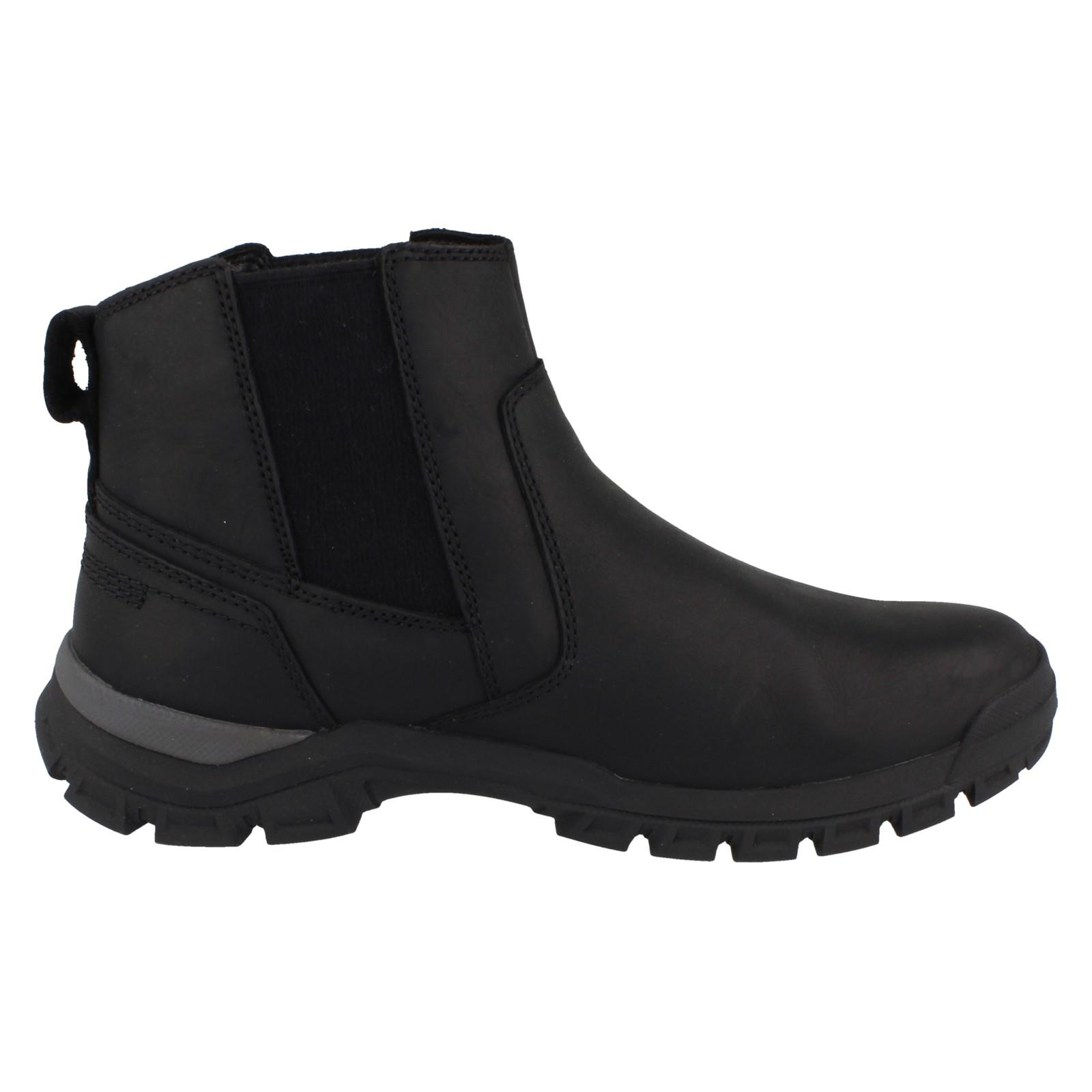 Mens Caterpillar Leather Pull On Dealer Boots Threshold Chelsea Boots - Picture 7 of 19