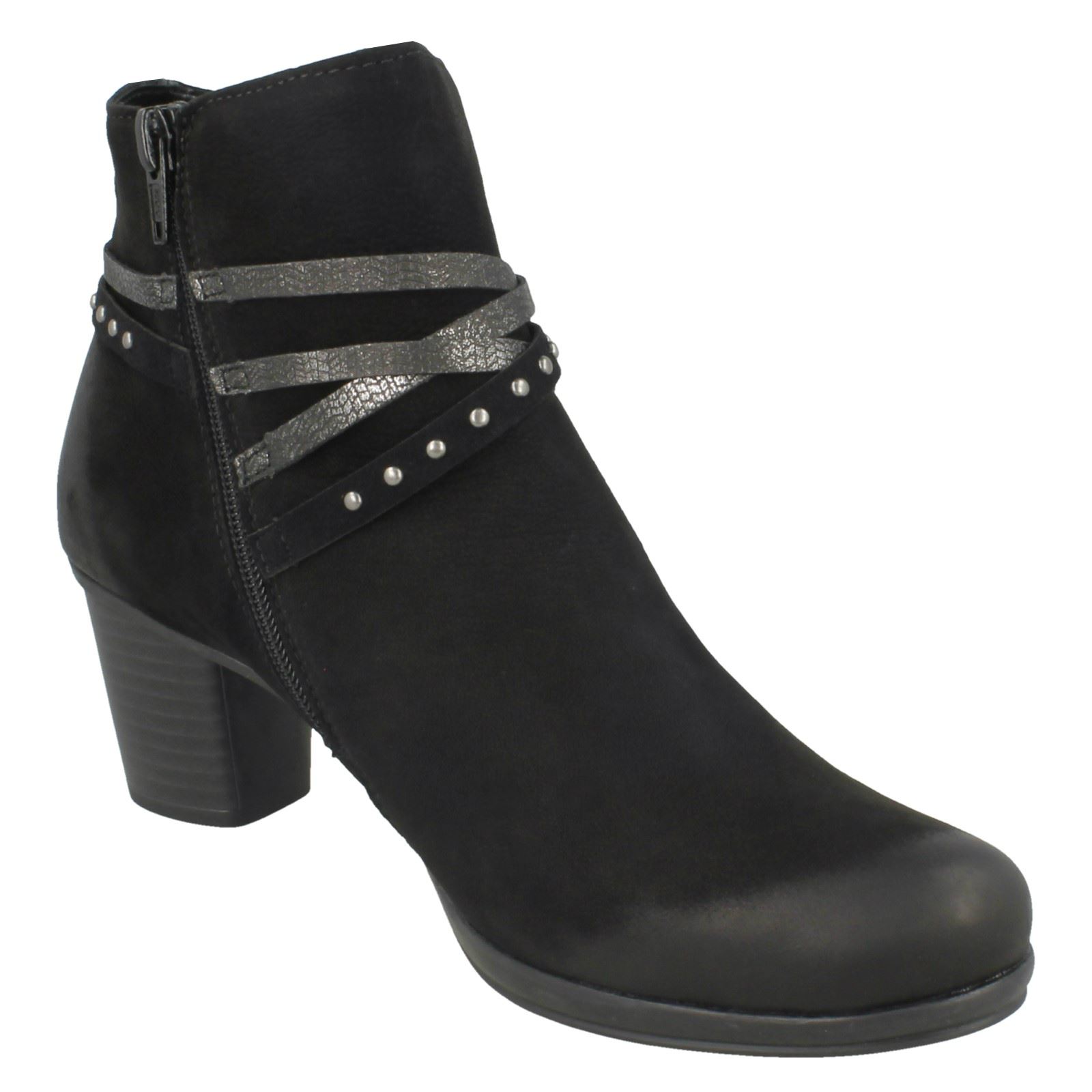 Damas REMONTE botas botas botas al tobillo detalle correa-R1580 8bf894 Damas REMONTE botas botas botas al tobillo detalle correa-R1580 8bf894