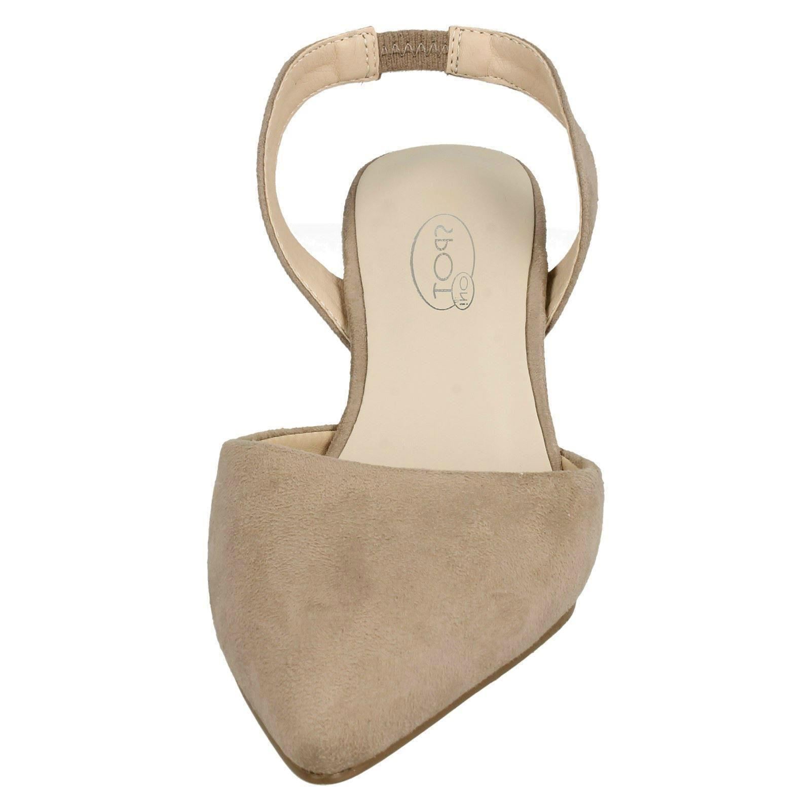 Ladies Spot On Slingback Shoes Heels *F9R0057* - Picture 63 of 73