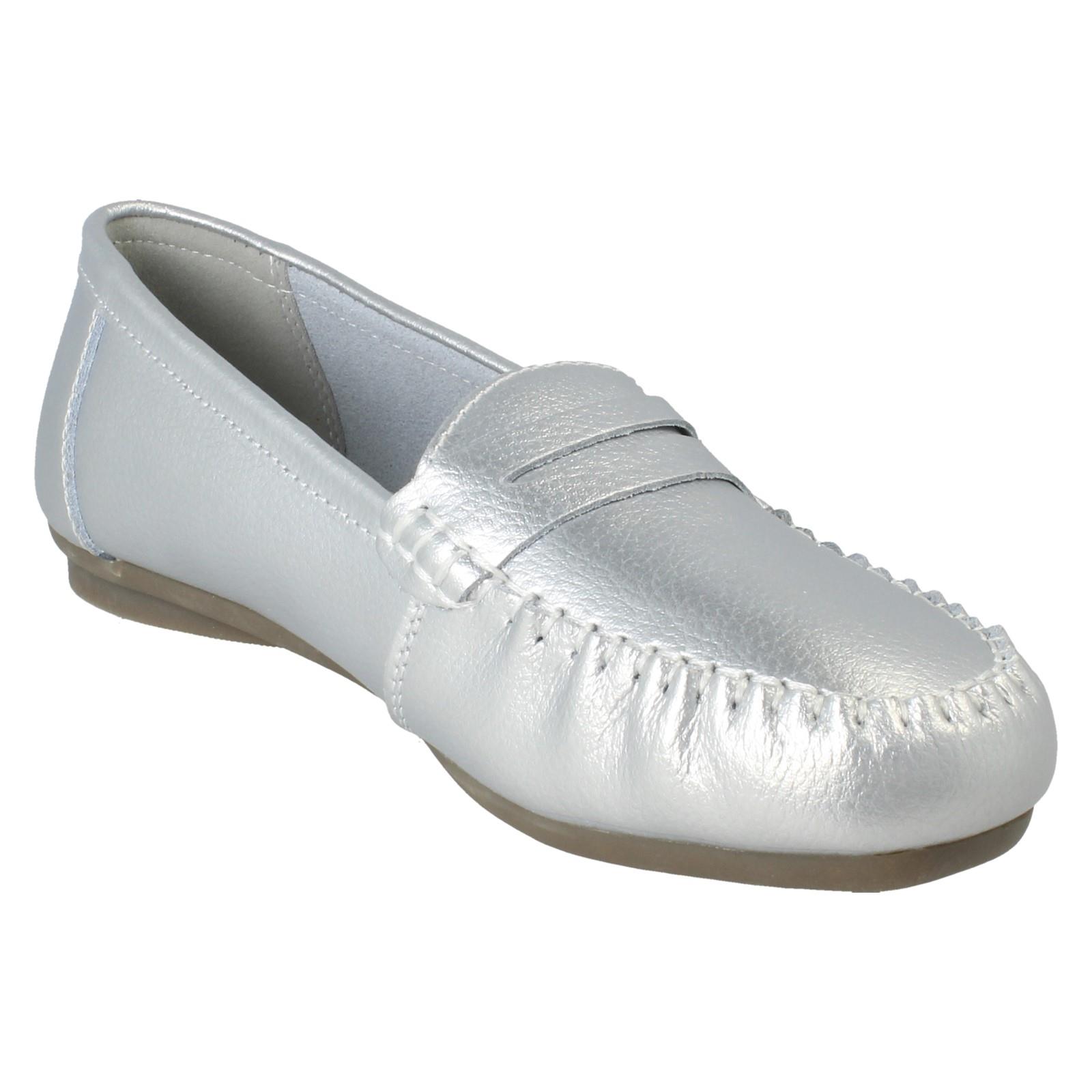 Ladies Down To Earth Leather Shoes F8R0445 - Picture 53 of 64