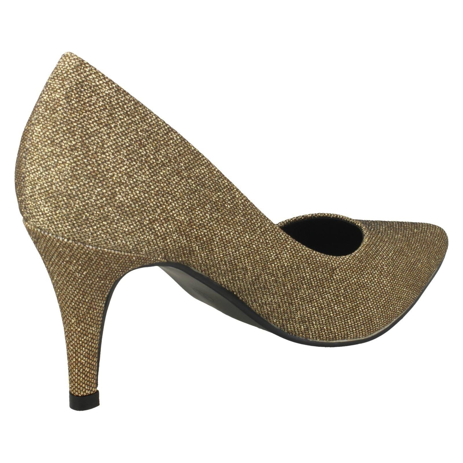 Ladies Anne Michelle Mid Heel Court 'Shoes' - Picture 6 of 28
