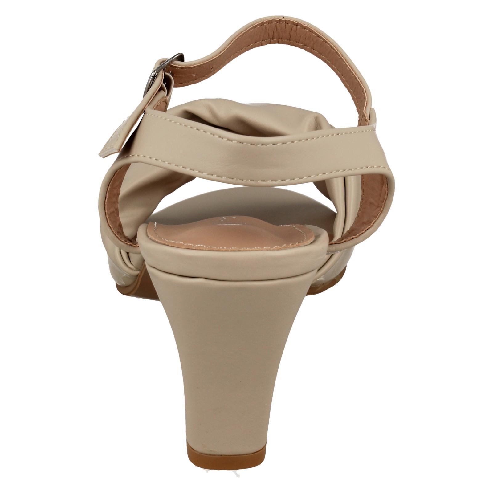 Ladies F1R2111 Anne Michelle Mid Heel Casual Wide Fit Sandals - Picture 23 of 46