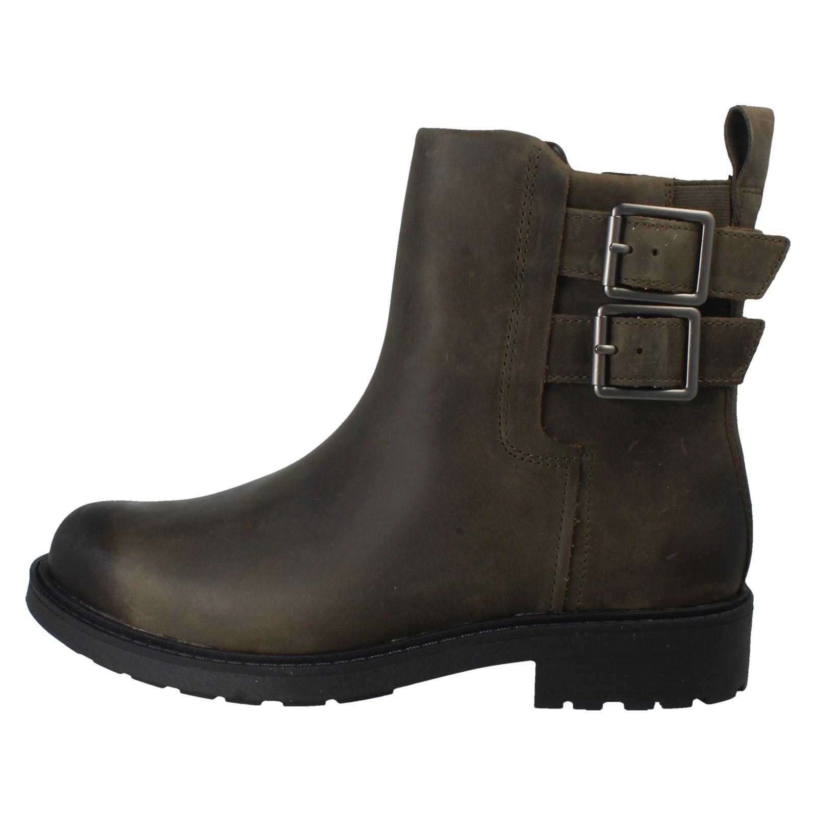 Mujer Clarks Hebilla Detallado con Cremallera Botines de Piel Orinoco2 Bay" - Imagen 12 de 19