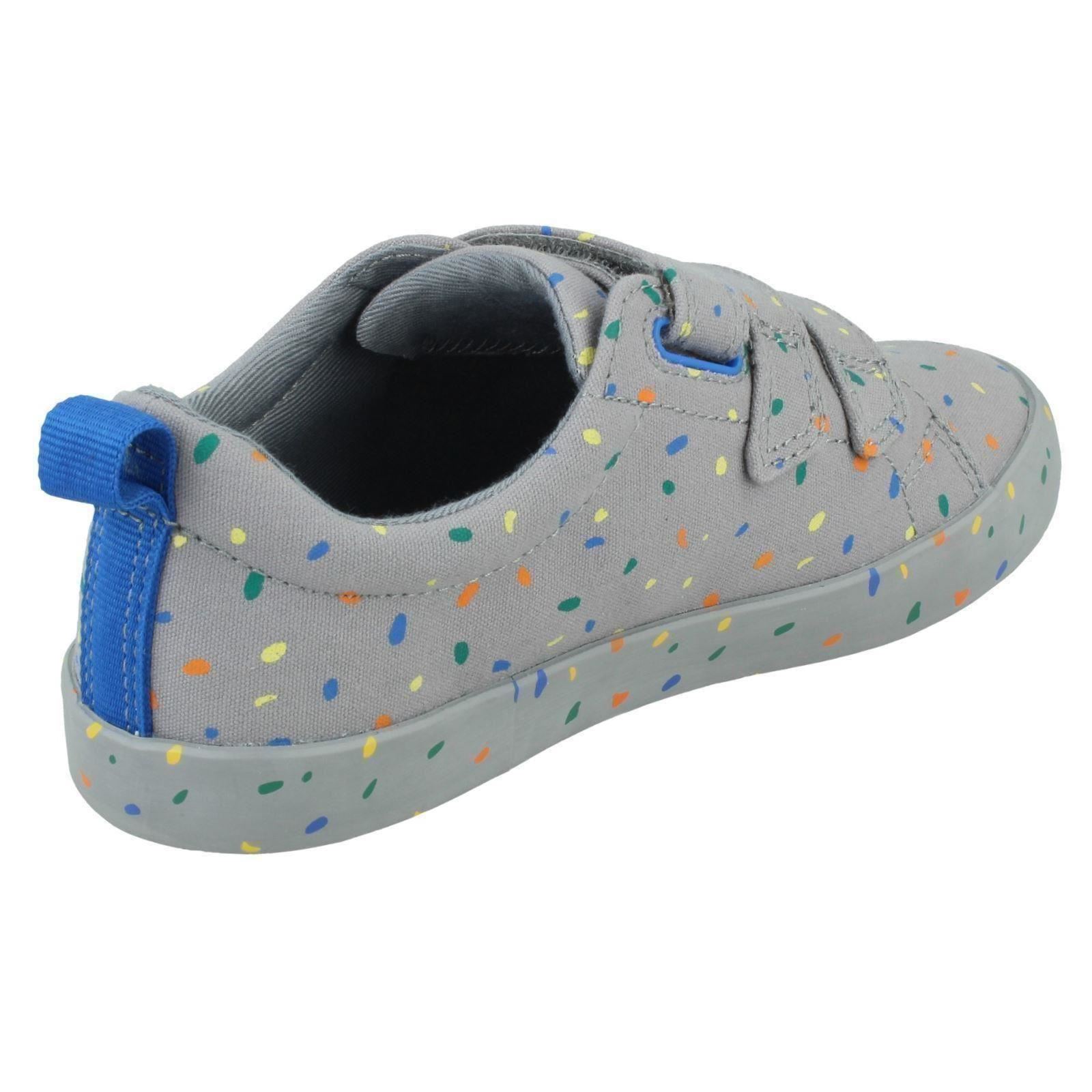 Boys Clarks Casual Shoes 'Foxing Print K' - Picture 6 of 10