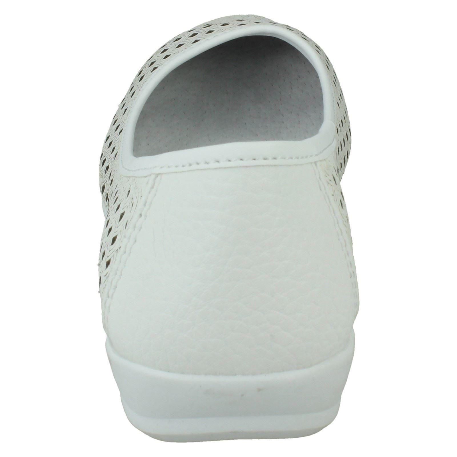 Ladies Eaze Synthetic Slip On Casual Ballerina Shoes - Picture 37 of 47
