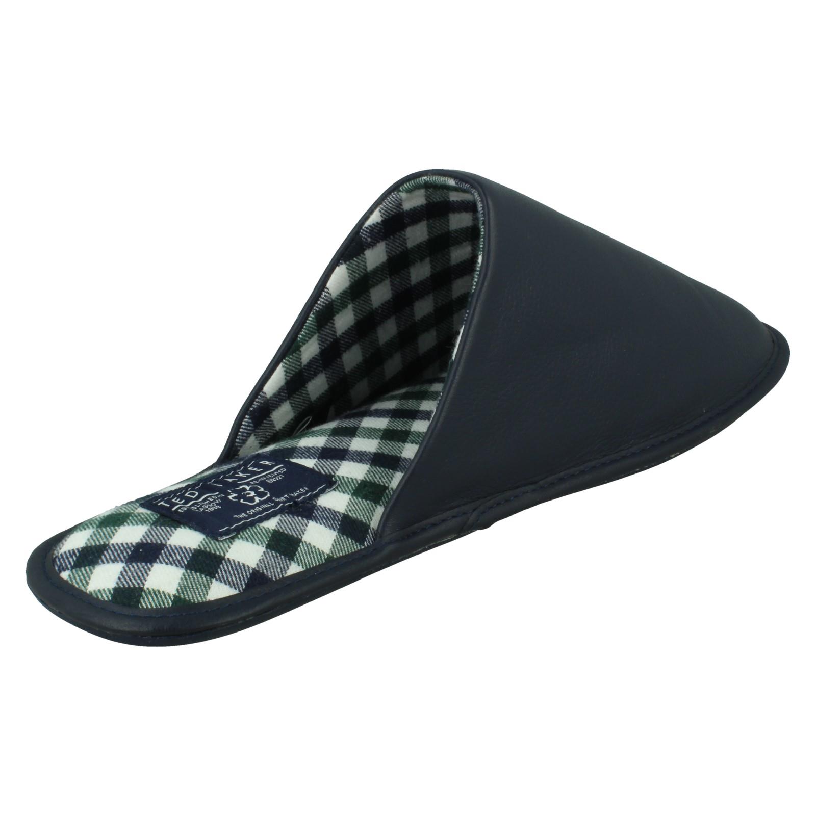 Mens Ted Baker Leather Mule Padded Slippers 'Ardin' - Picture 6 of 19