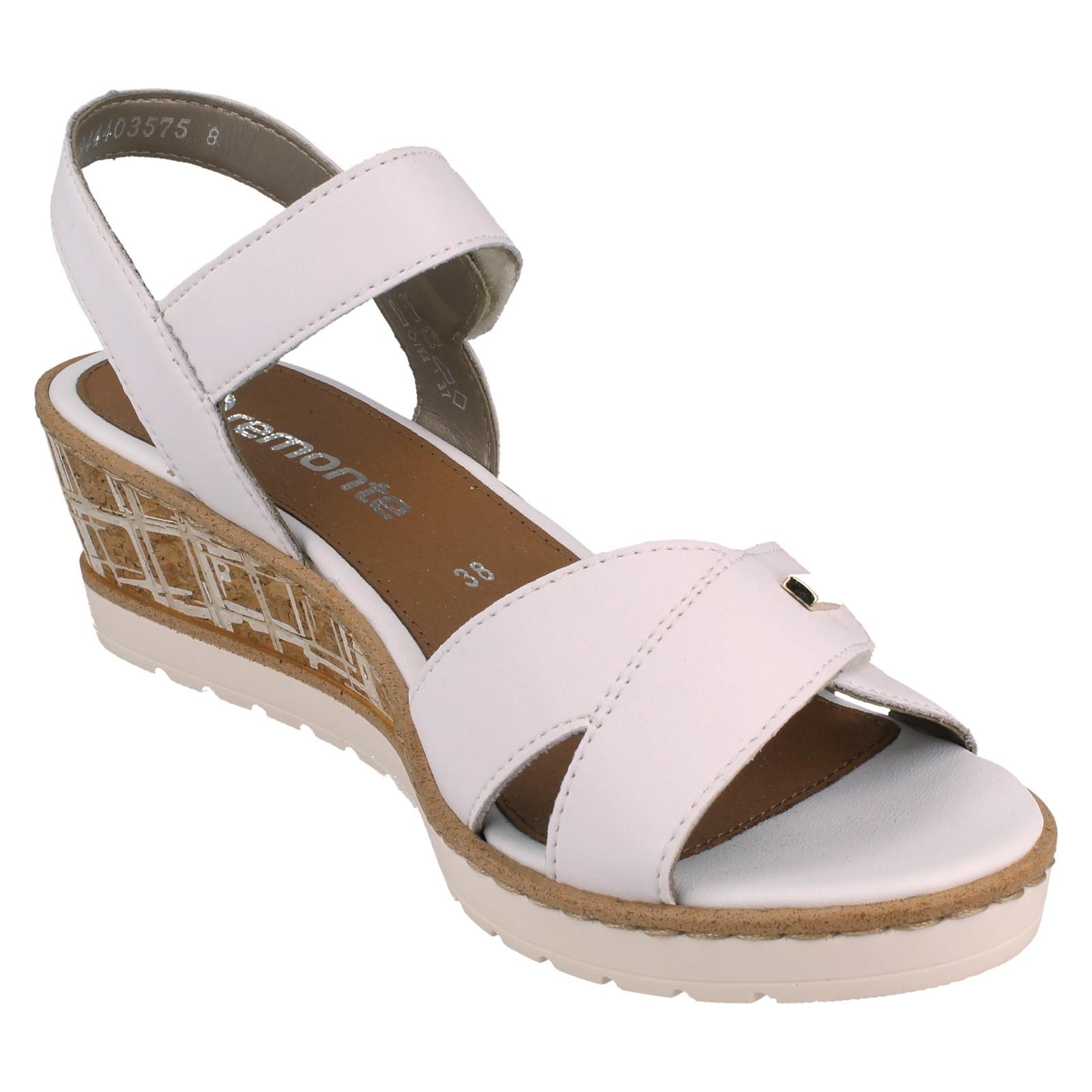 Sandali Da Donna Remonte Con Cinghie Regolabili E Tacco A Wedge *R6R266* - Picture 17 of 19