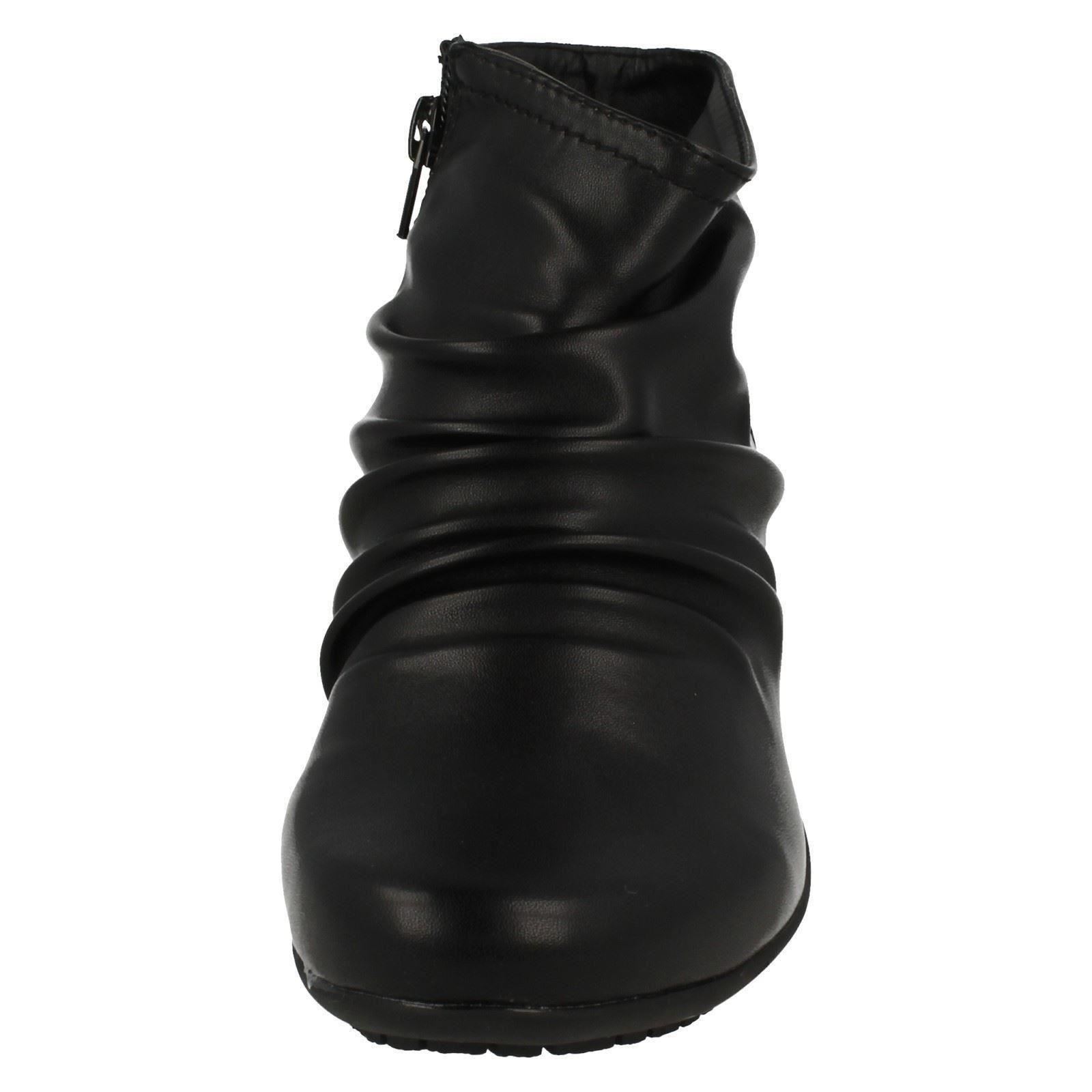 Ladies Down to Earth Casual Ankle Boots 'F5R0675' - Picture 9 of 19