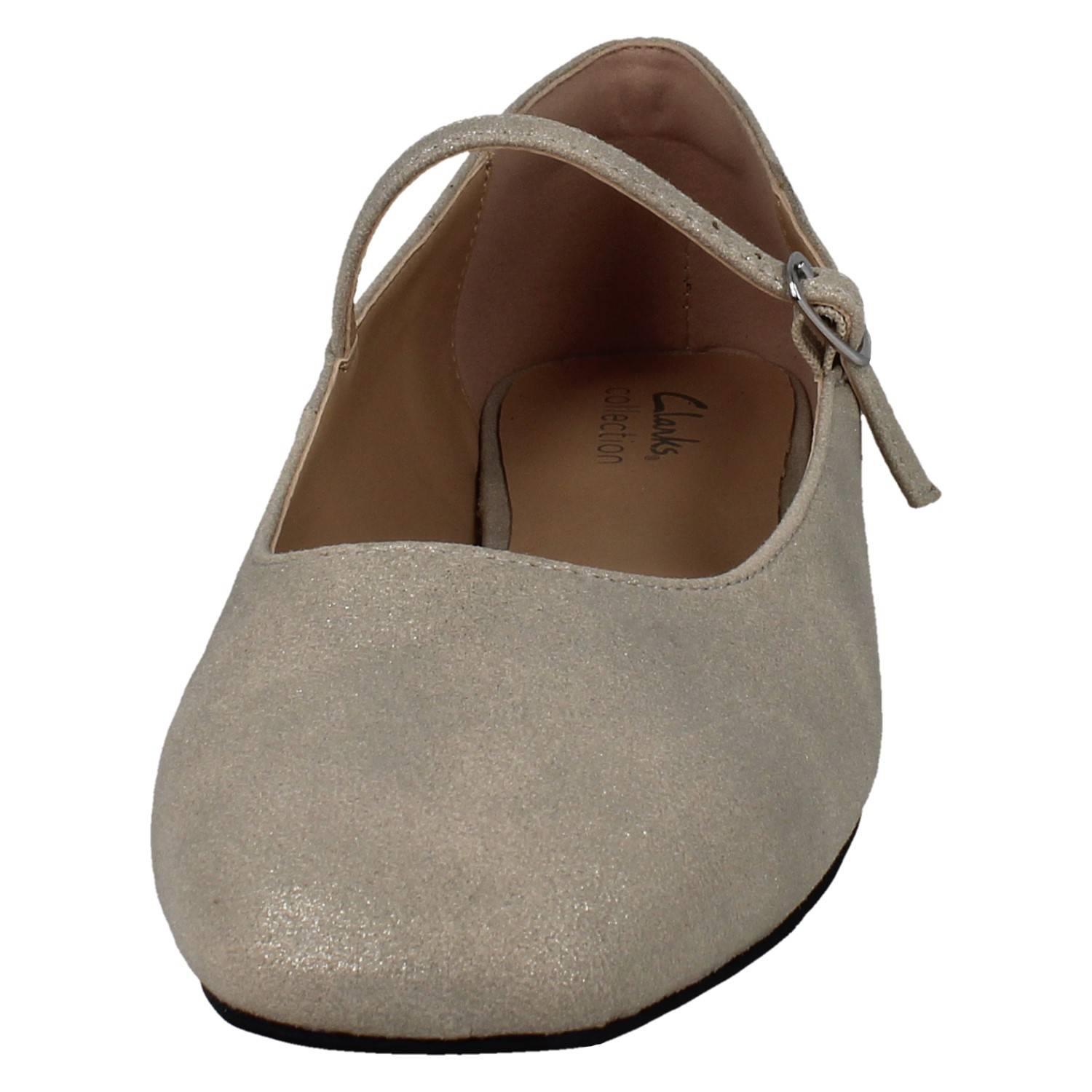 Bailarinas De Dama Clarks Con Punta Cuadrada De Textil Y Hebilla *Emelina Gem* - Imagen 18 de 19