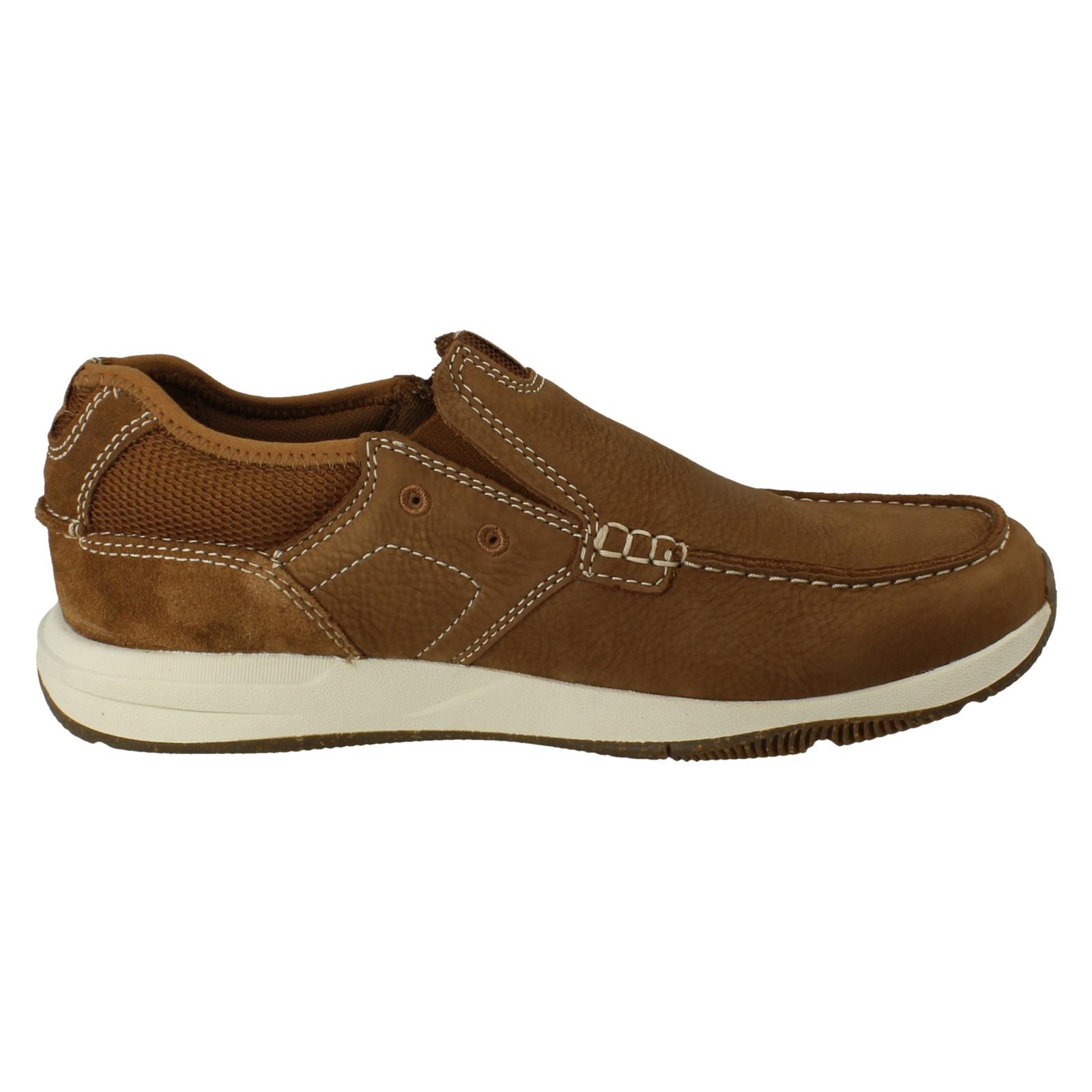 Mens Clarks Wide Fit Leather Slip On Casual Comfort Boat Shoes, Sailview Step - Picture 7 of 10