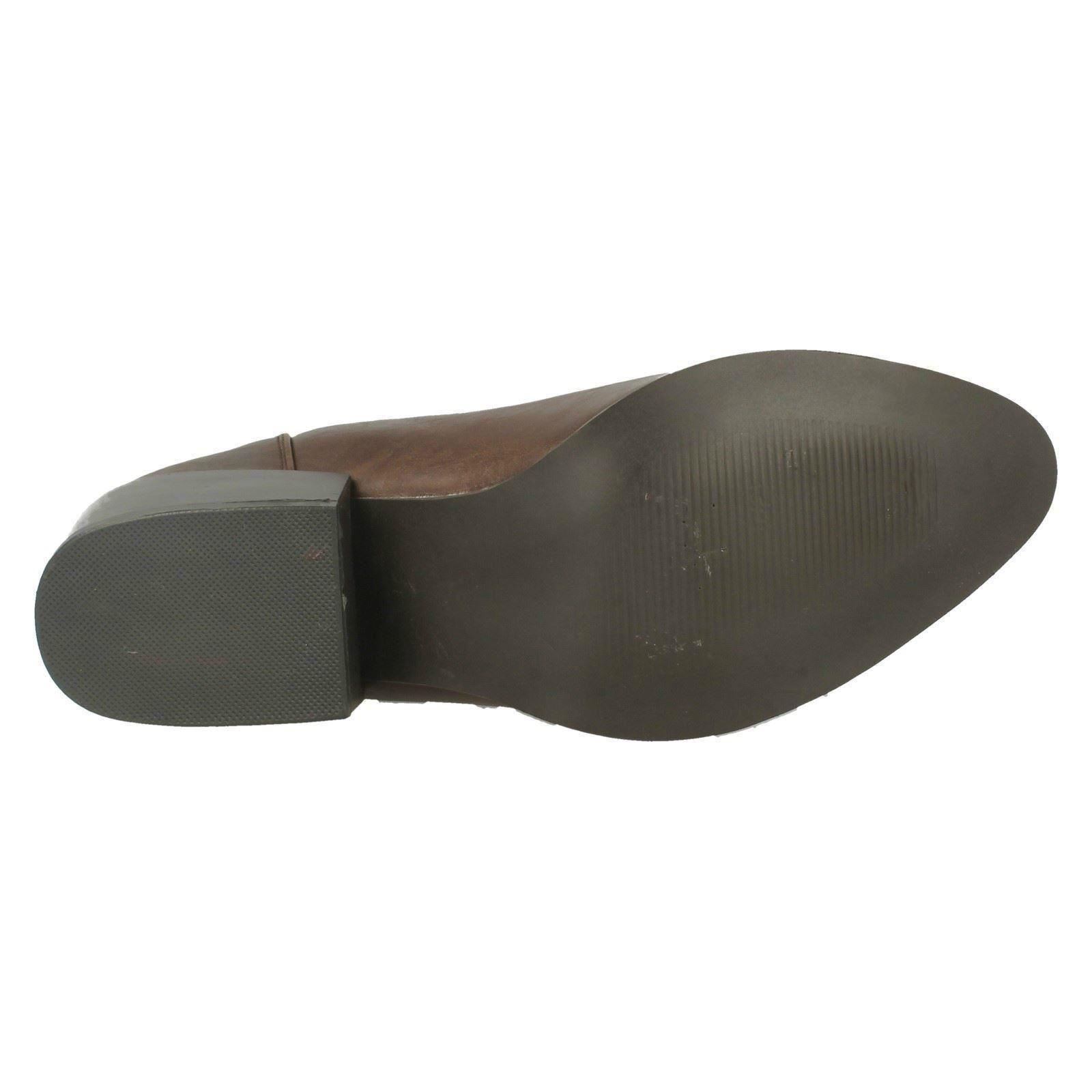 Ladies Spot On F5R0230 Heeled Ankle Boot - Picture 17 of 28