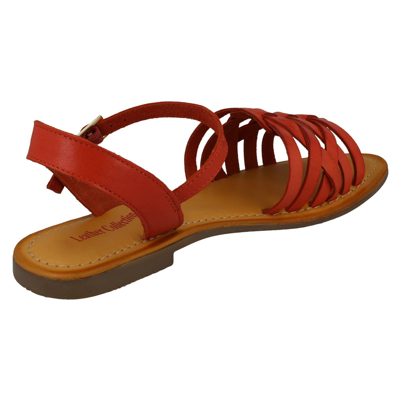 Ladies Leather Collection Casual Strappy Sandals F0R0200 - Picture 24 of 28