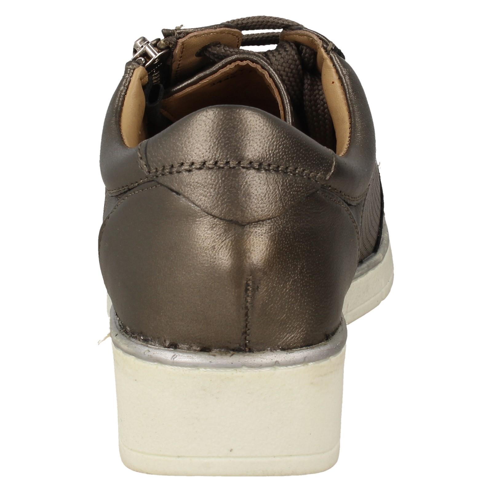 Zapatillas deportivas con cordones y cremallera lateral para dama Ivy - Imagen 8 de 19