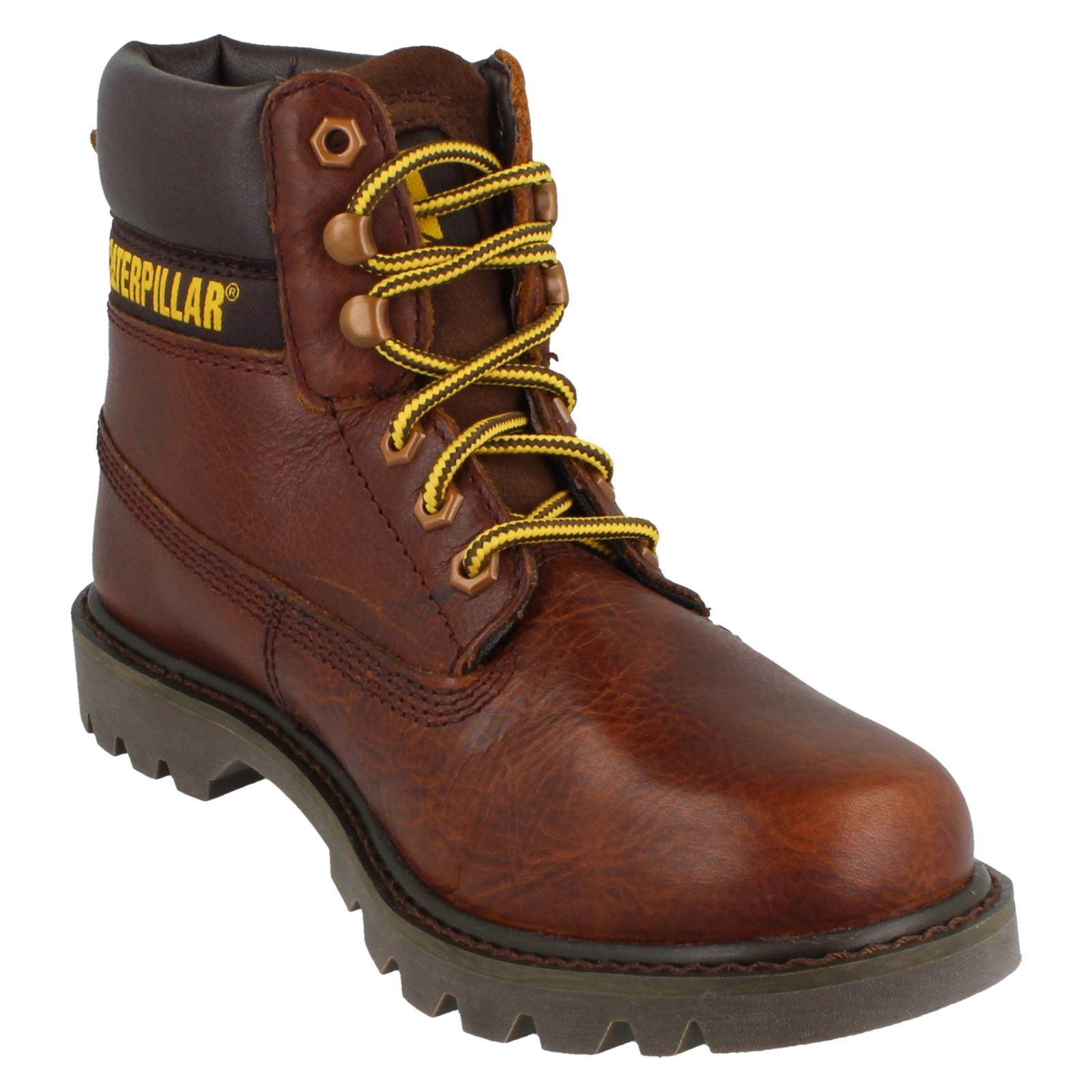 Unisex Caterpillar Leather Lace Up Boots Good Tread: Colorado 2.0 P110962 - Picture 8 of 10