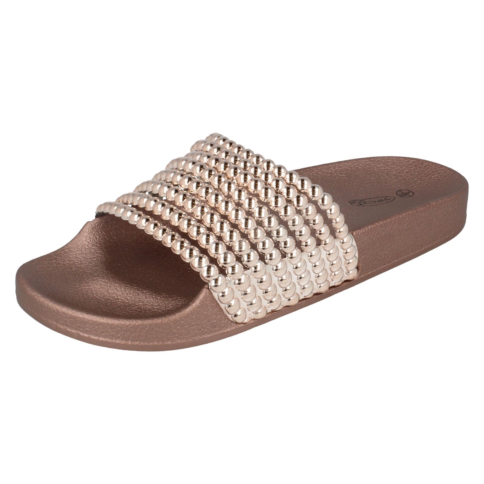 Ladies Spot On Casual Sliders - Picture 11 of 28