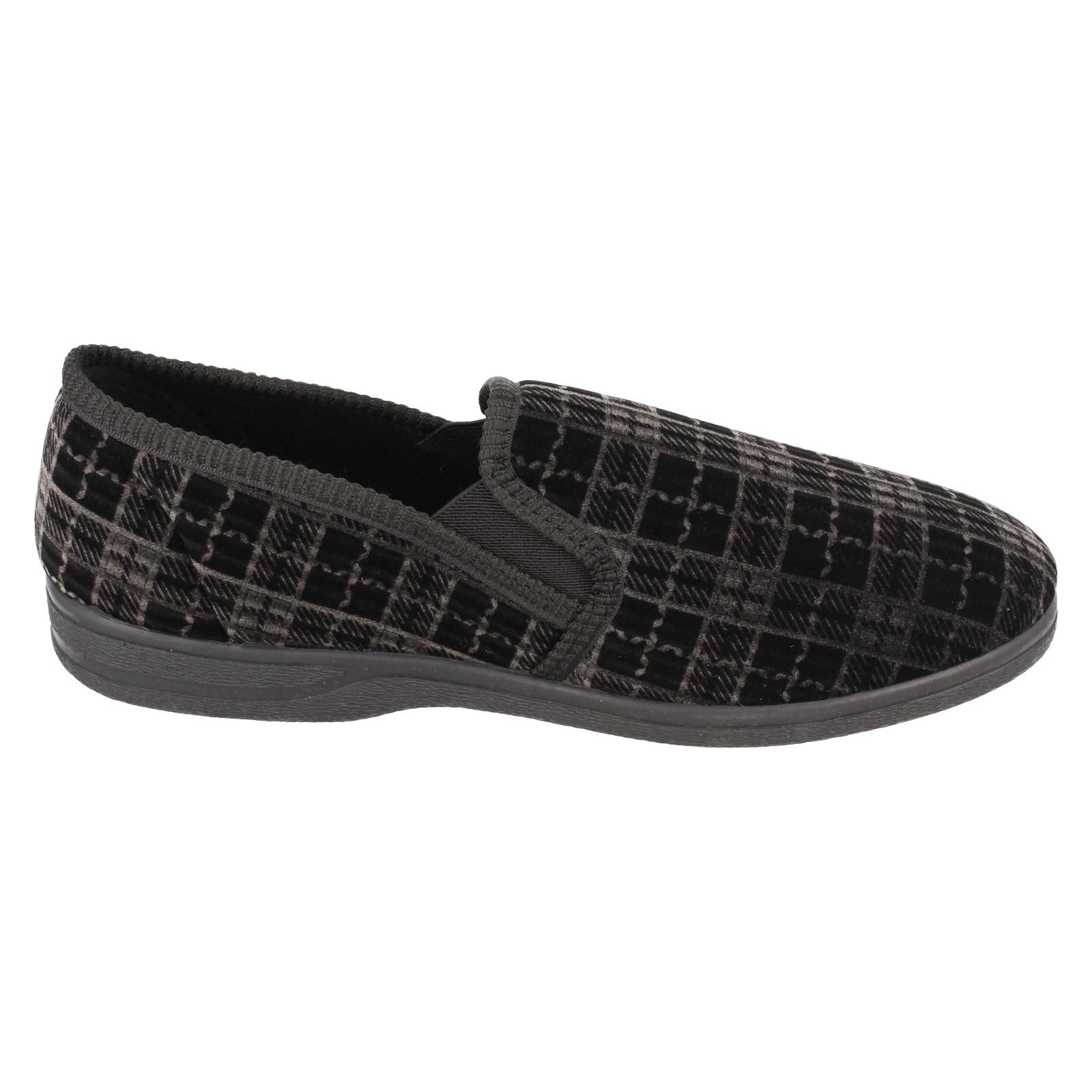 Mens Rosebank Twin Gusset Indoor Slippers Jack - Picture 16 of 19