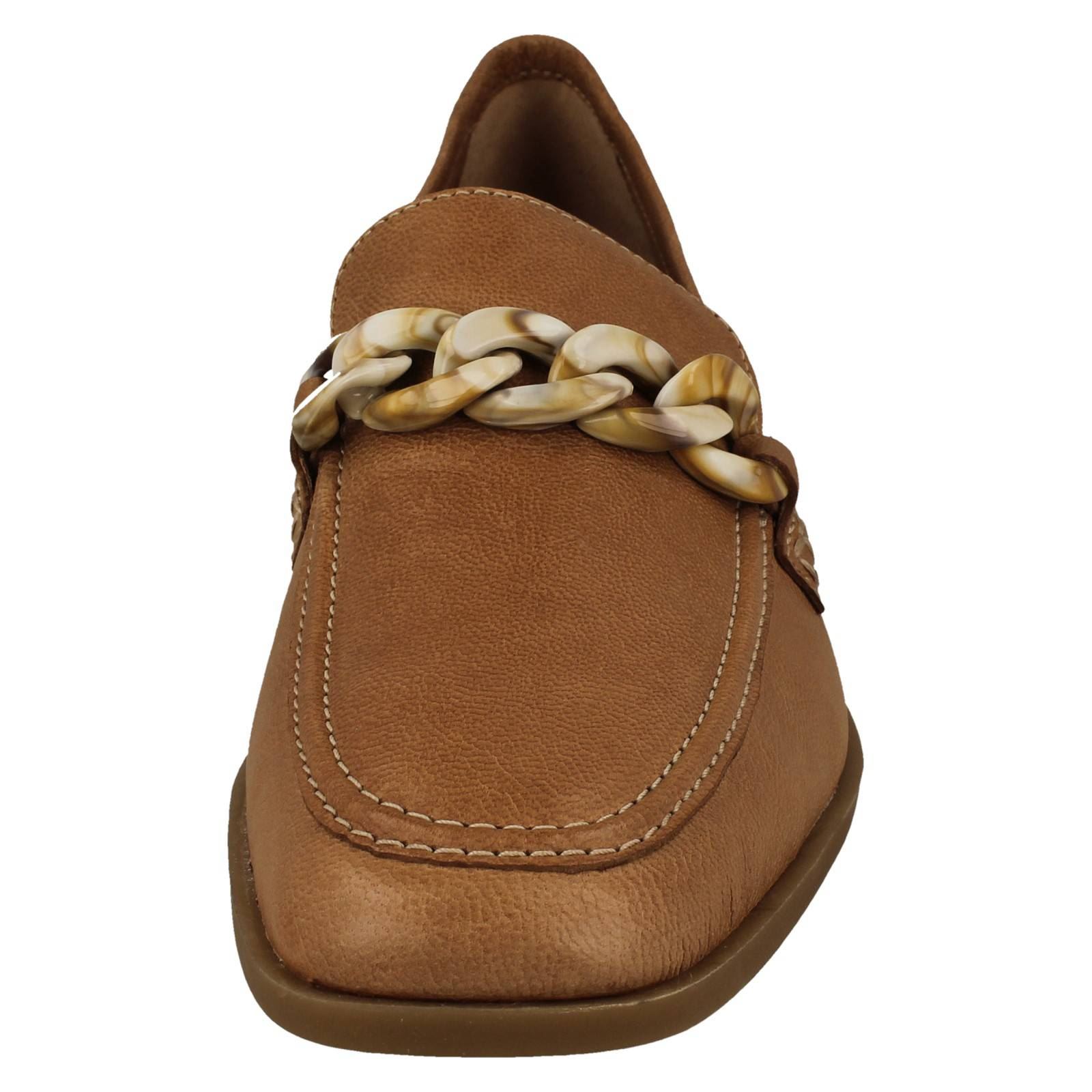Mujer Clarks Cuero Suave Punta Cuadrada Mocasines Estilo Smart Zapatos: Sarafyna - Picture 36 of 55