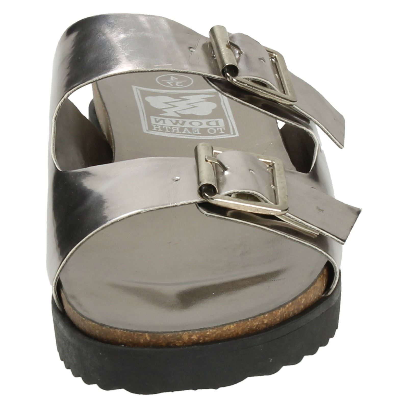 Ladies Down To Earth Flat Casual 'Sandals' - Picture 18 of 19