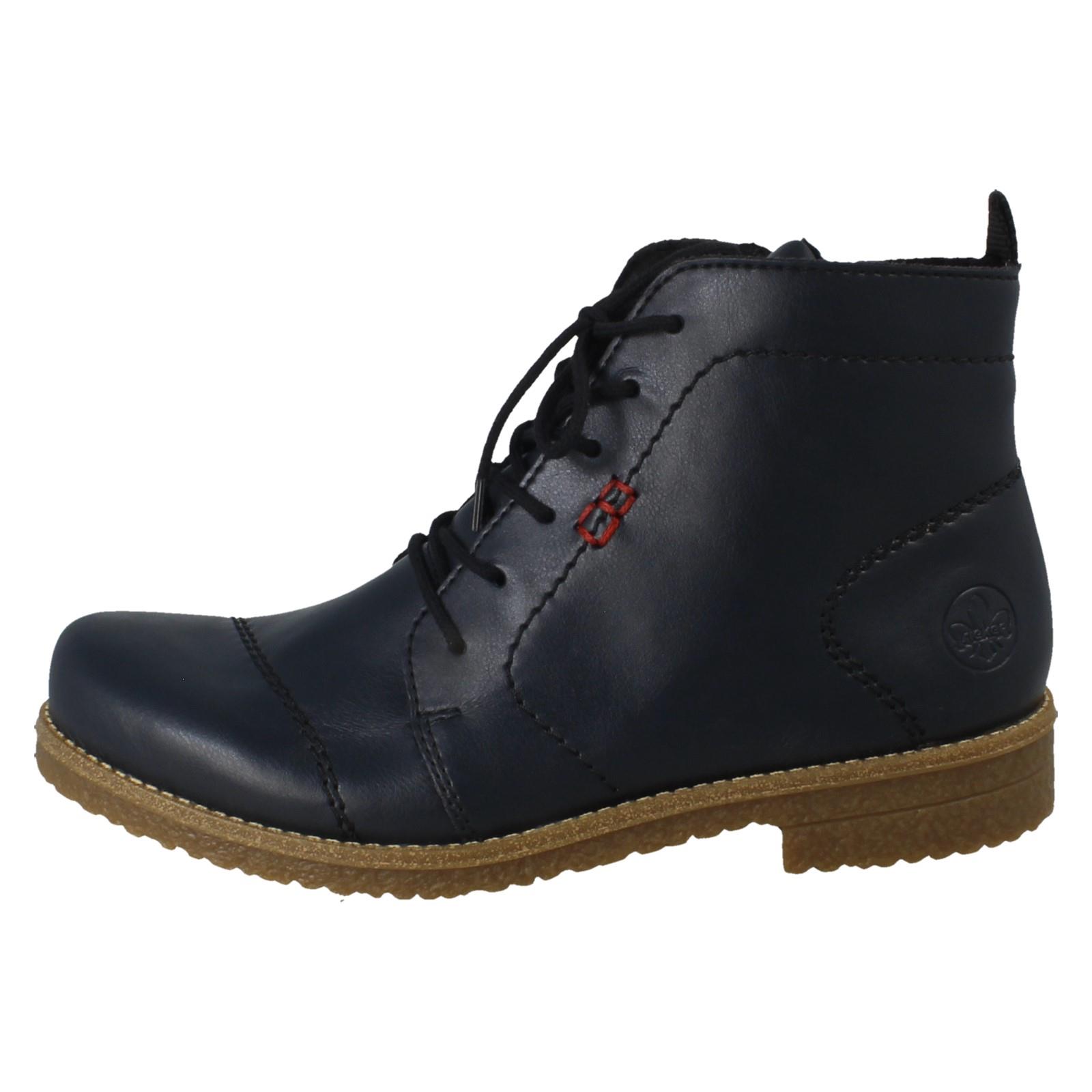 Mujer Rieker Forro Polar Cremallera Y Cordones Cierre Botines '73500' - Imagen 3 de 10