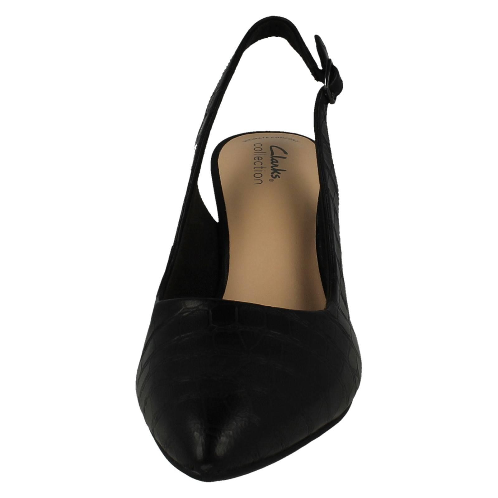 Femmes Clarks Habillé Cuir Bout Pointu Boucle Bride Arrière Kataleyna Step - Bild 9 von 19