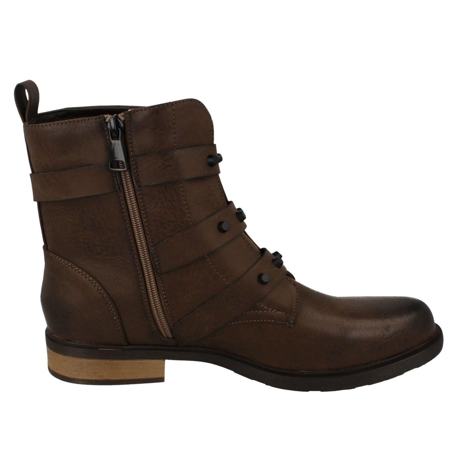 Ladies Spot On Ankle Boots - Picture 16 of 19