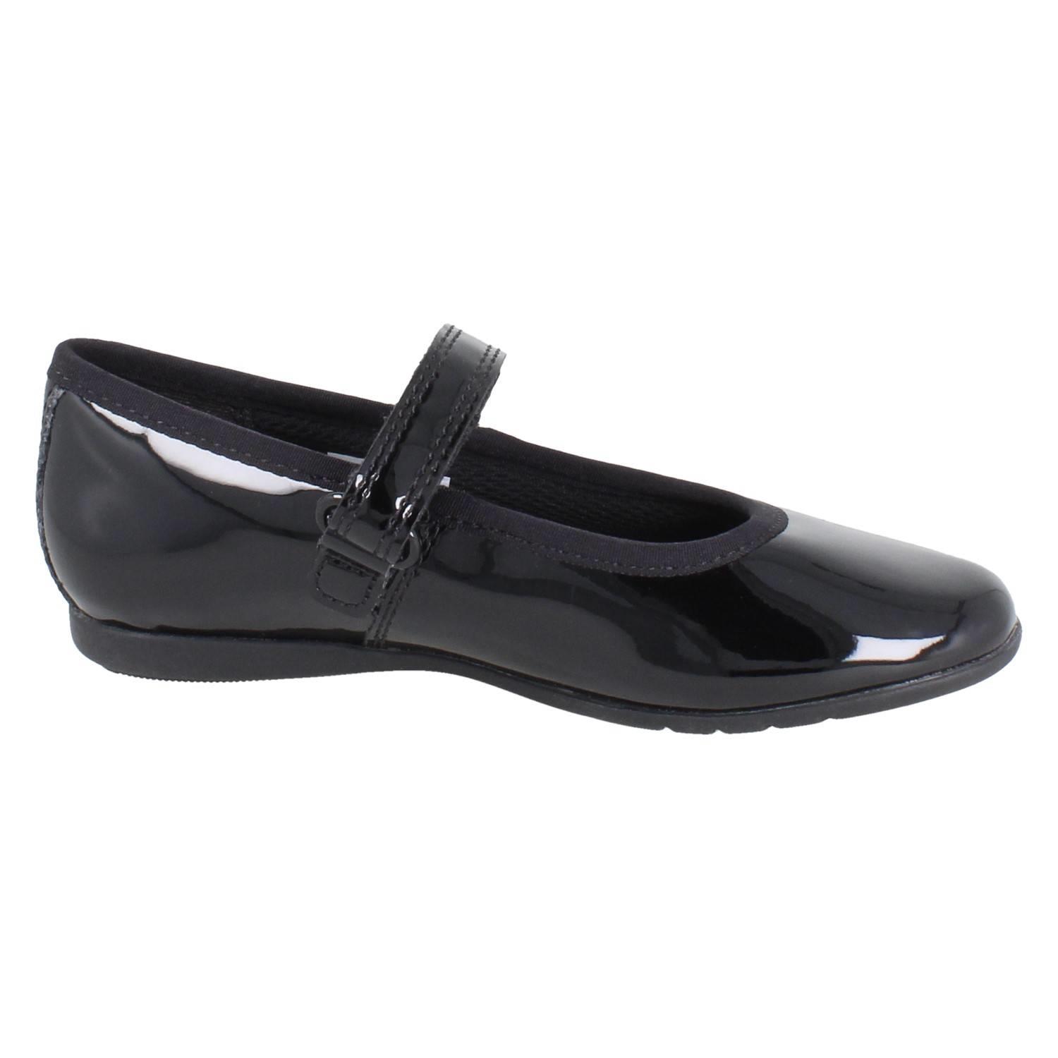 Girls Clarks Synthetic Leather Classic Mary Jane School Shoes *Dance Wish* - Picture 16 of 19