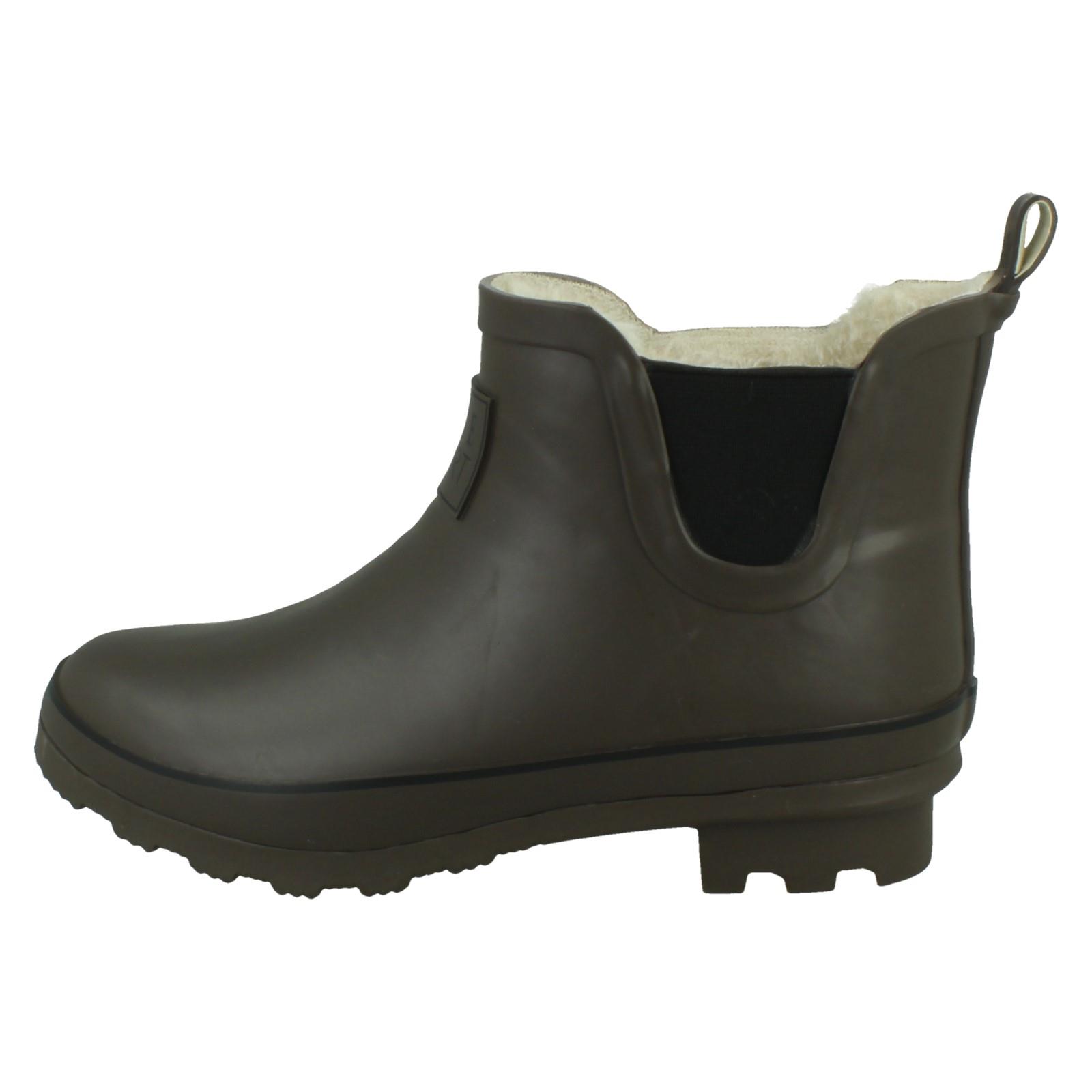 Mujer ELLE SPORT Tobillo Wellington Botines con Cálido Forro de Piel 'X1r277' - Imagen 3 de 11