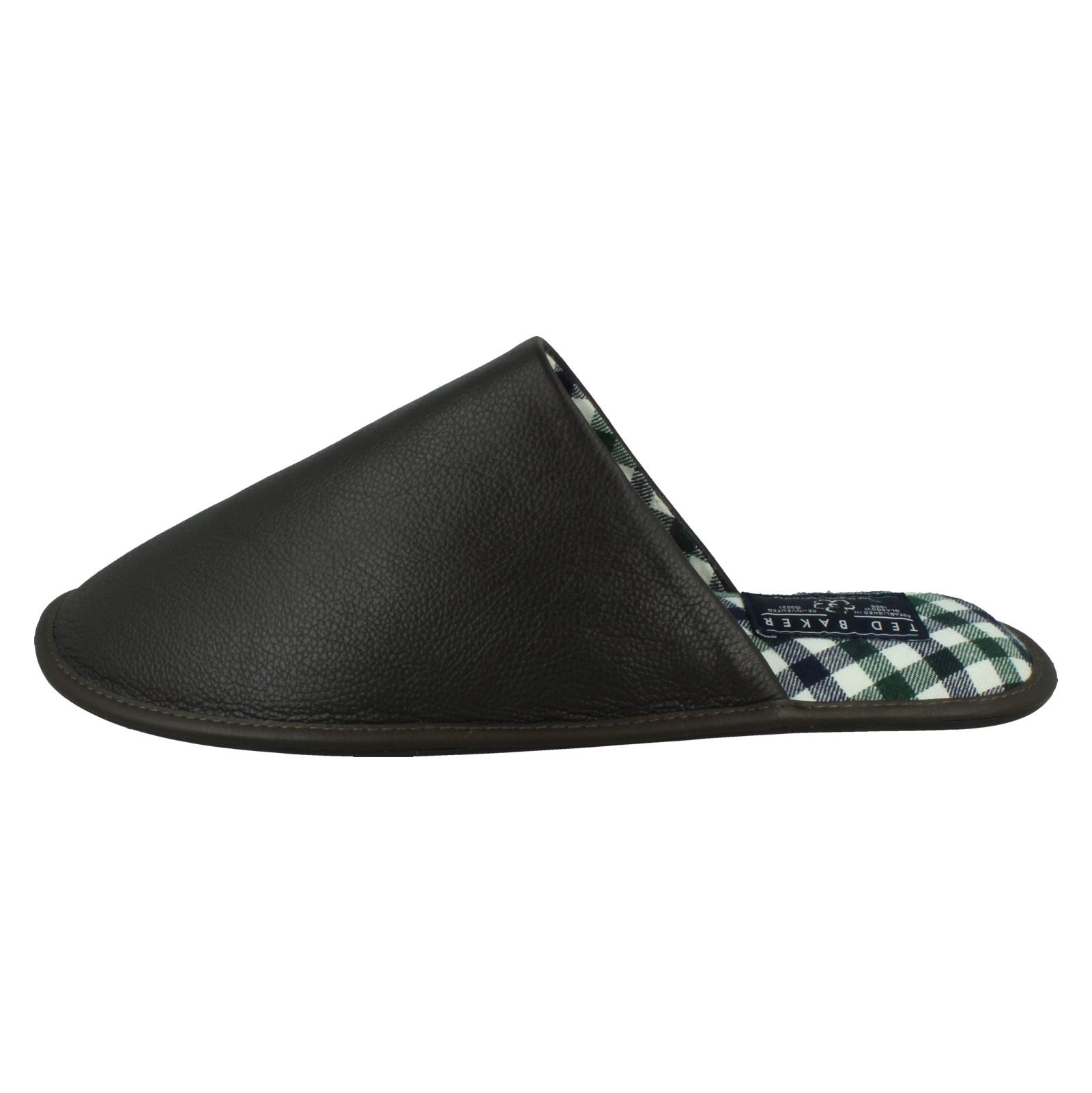 Mens Ted Baker Leather Mule Padded Slippers 'Ardin' - Picture 12 of 19
