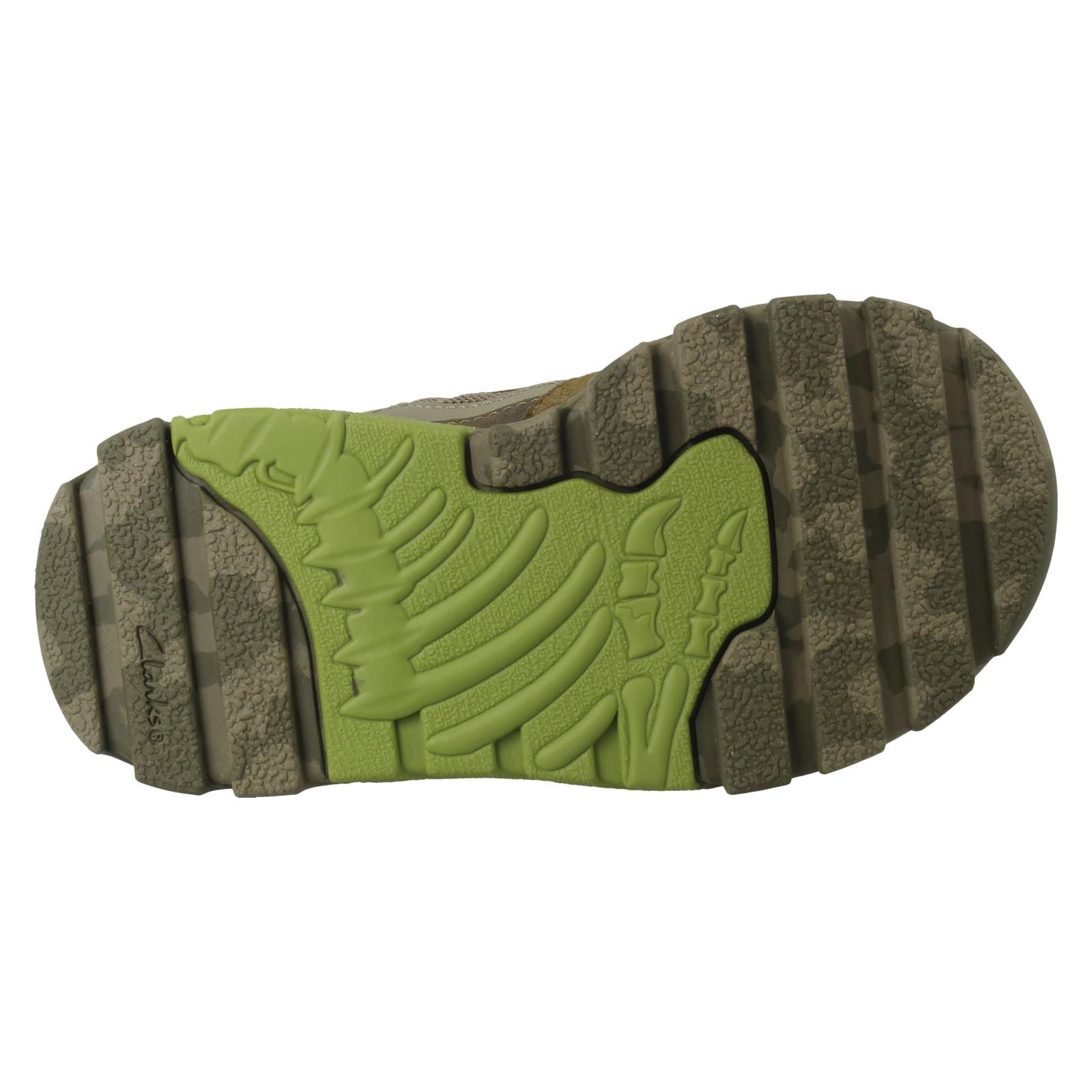 Boys Clarks Dino Design Trainers Steggy2 See K - Picture 10 of 10
