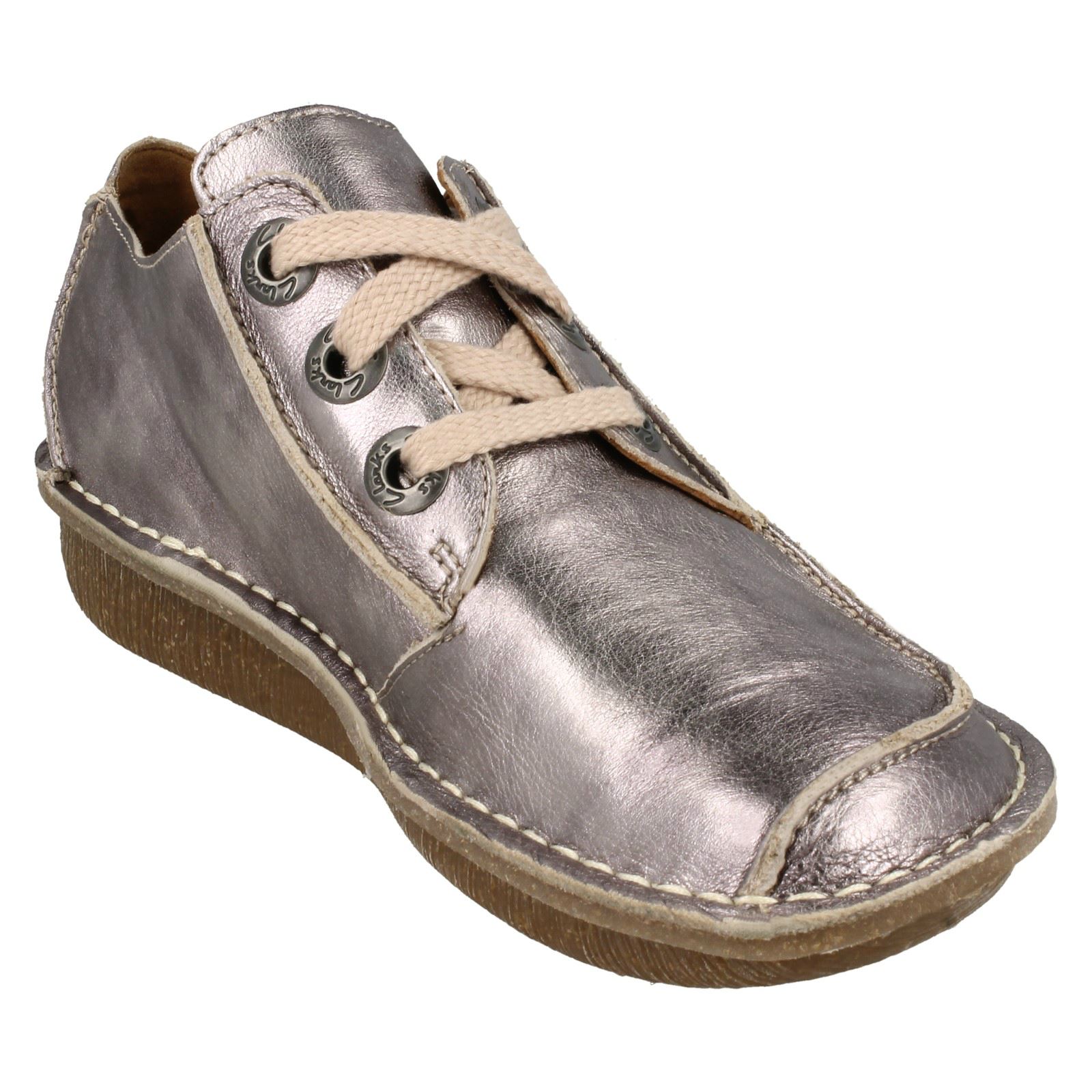 Scarpe Casual In Pelle Clarks Da Donna Lace Up Funny Dream - Picture 70 of 145