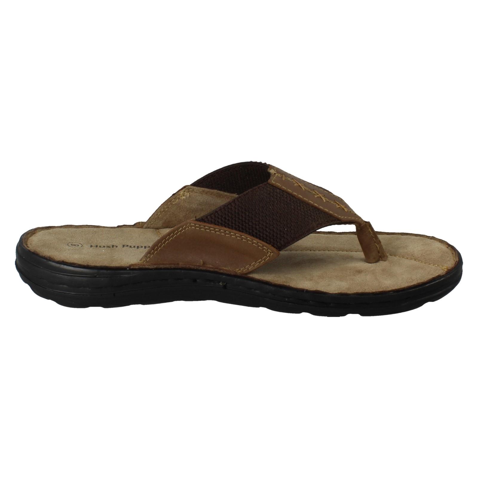 Uomo Hush Puppies pelle Infradito Estate Vacanza Sandali Alan - Picture 7 of 10
