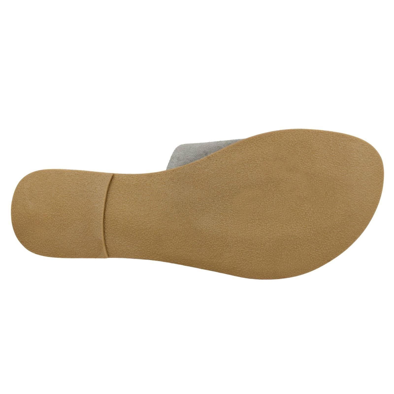 Ladies Leather Collection Suede Mule Sandals - Picture 46 of 55
