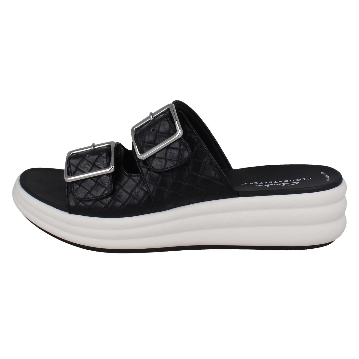Mujer Clarks Cloudsteppers Sintético Tejido Hebilla Sandalias: Drift Hebilla - Imagen 3 de 19