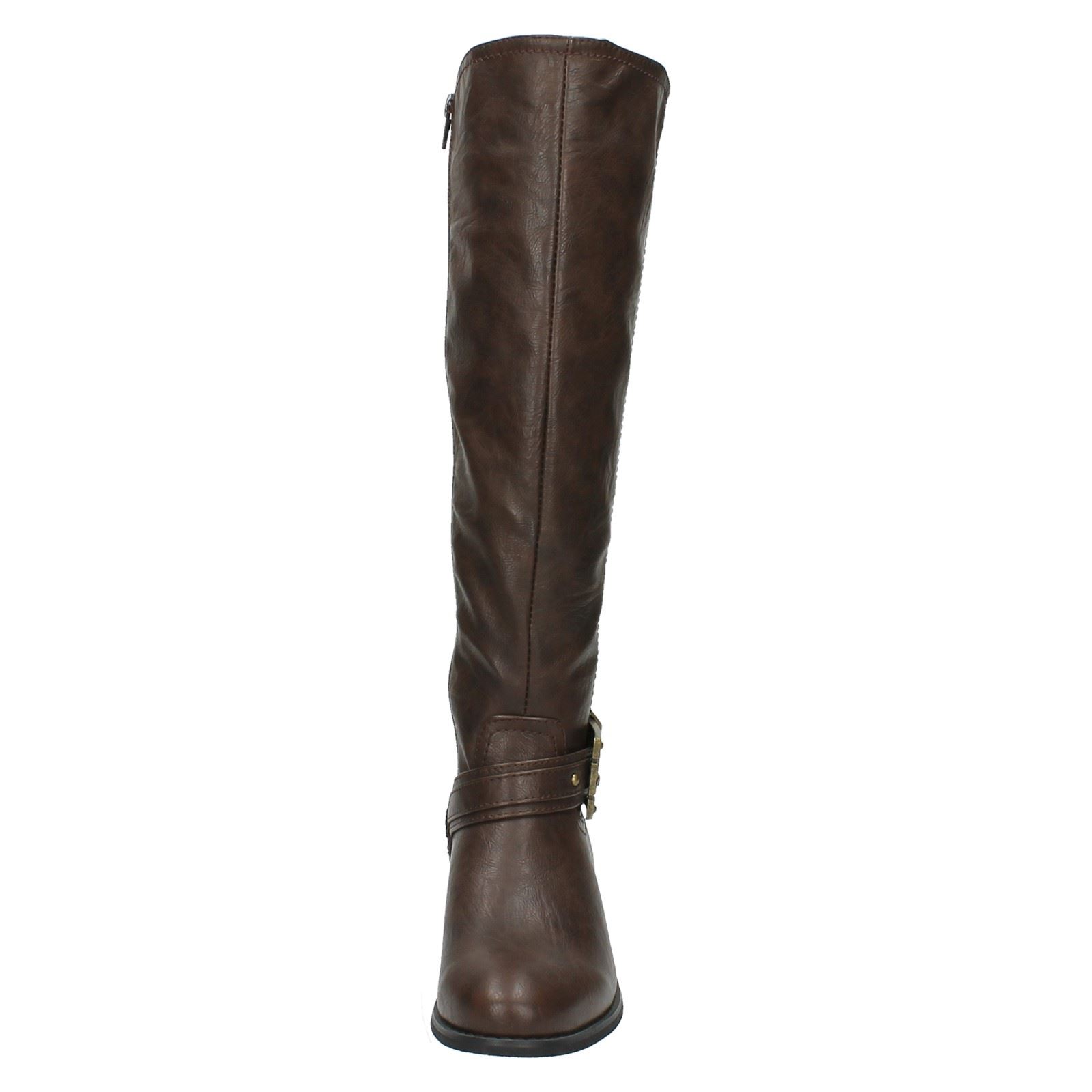 Ladies Spot On /'Knee High Boots/'