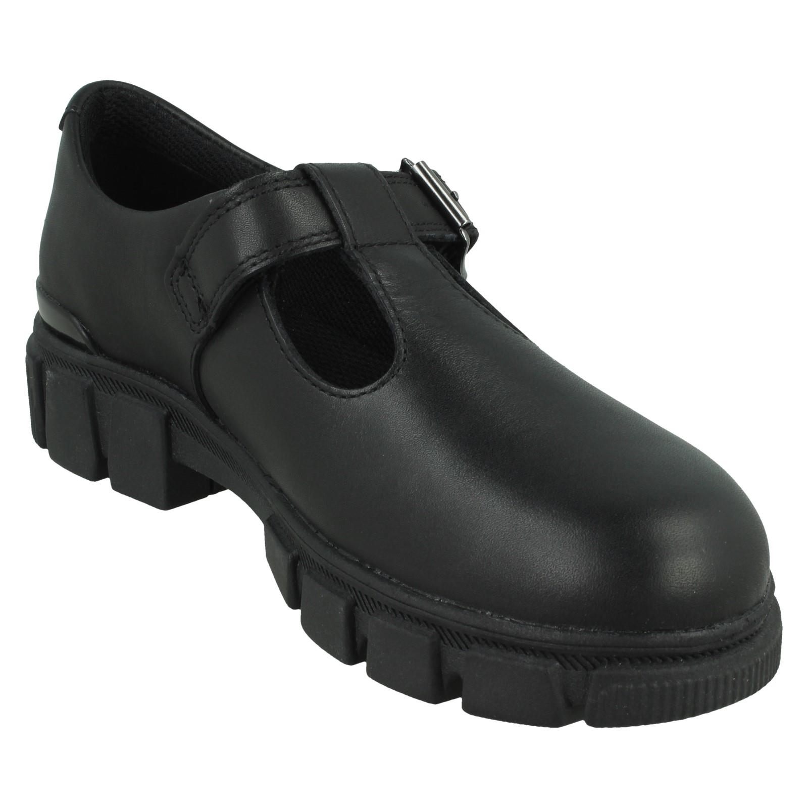 Girls Clarks Chunky Sole T-Bar School Shoes *Evyn Bar K* - Picture 8 of 19