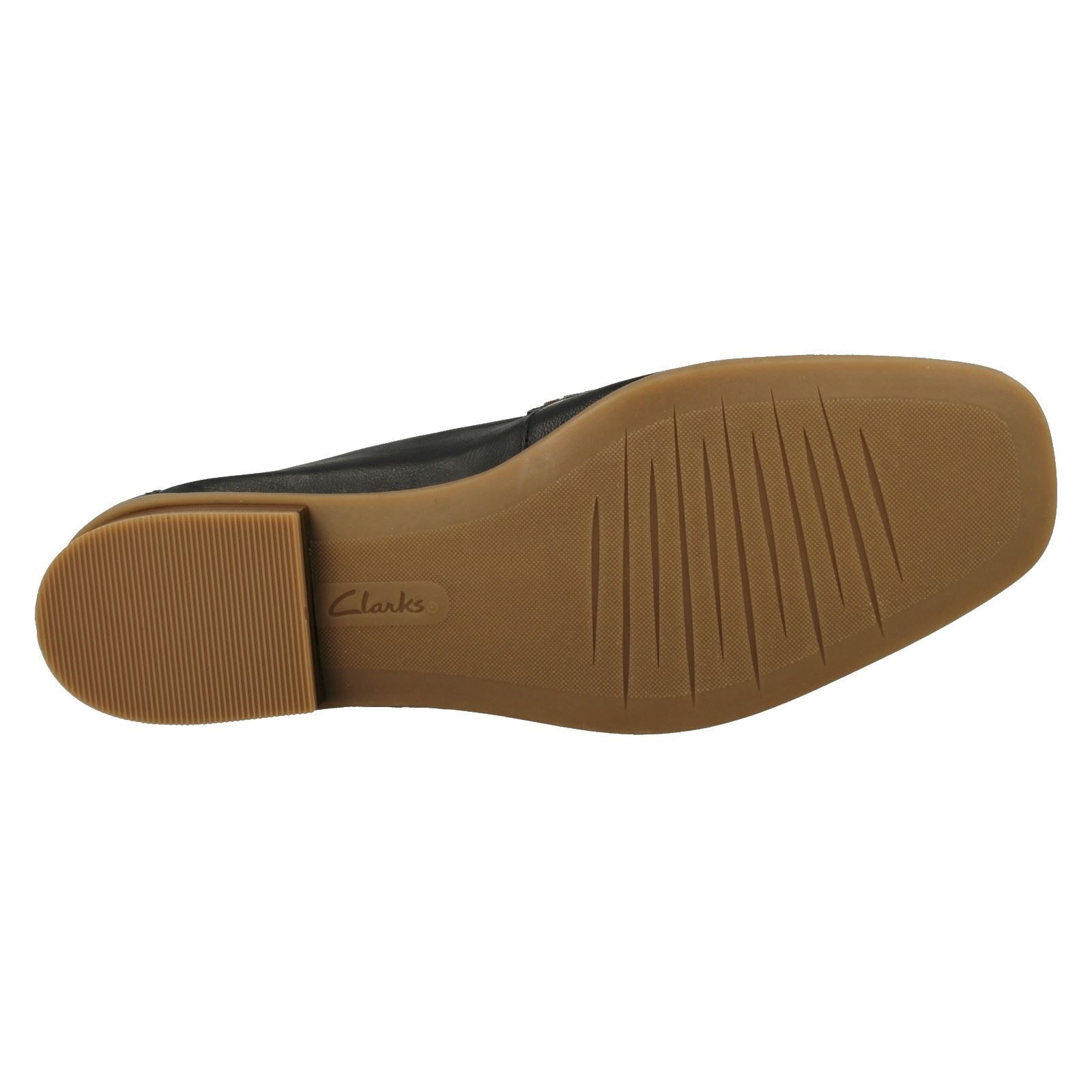 Mujer Clarks Cuero Suave Punta Cuadrada Mocasines Estilo Smart Zapatos: Sarafyna - Picture 10 of 55