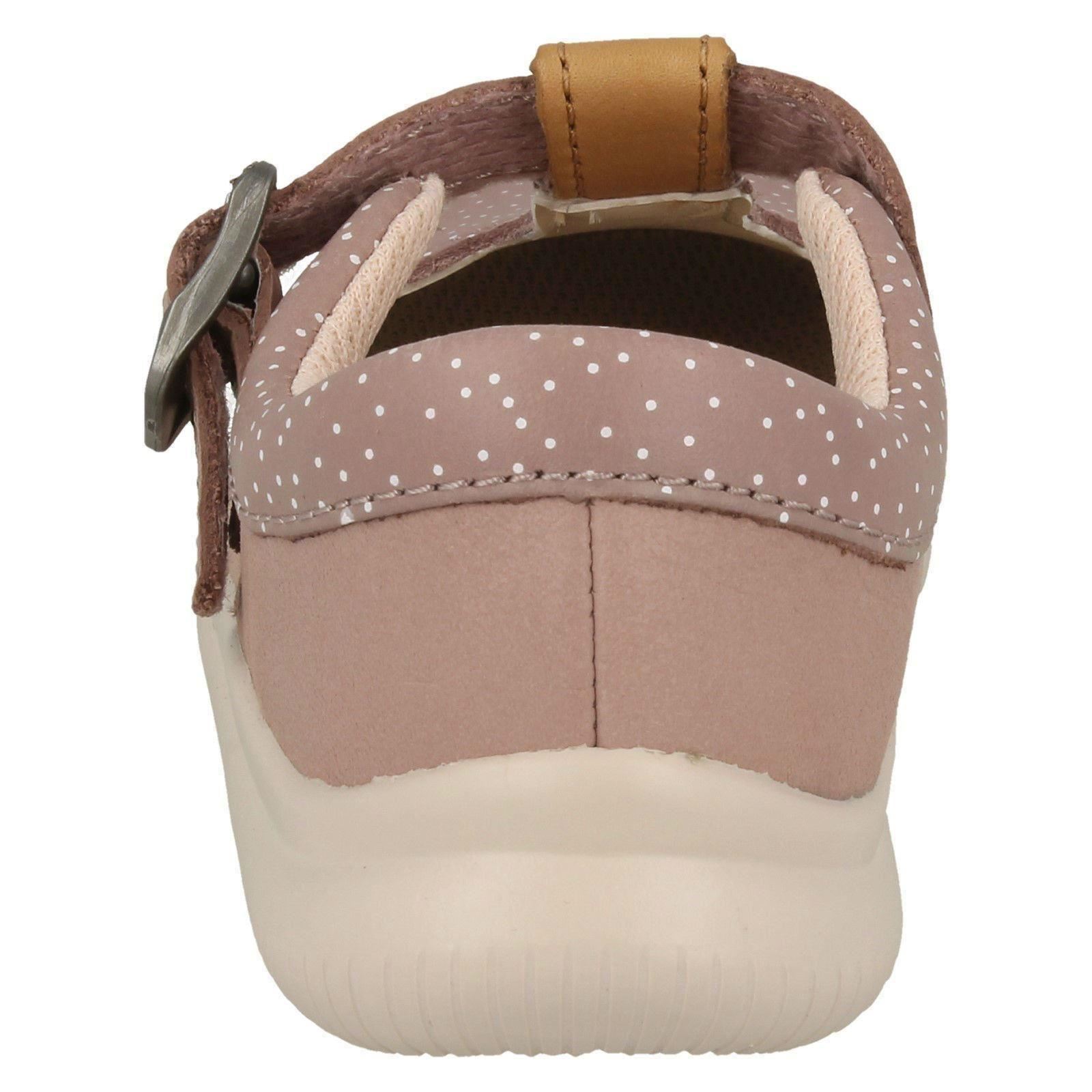 Girls Clarks Casual T-Bar Shoes 'Cloud Rosa' - Picture 24 of 27