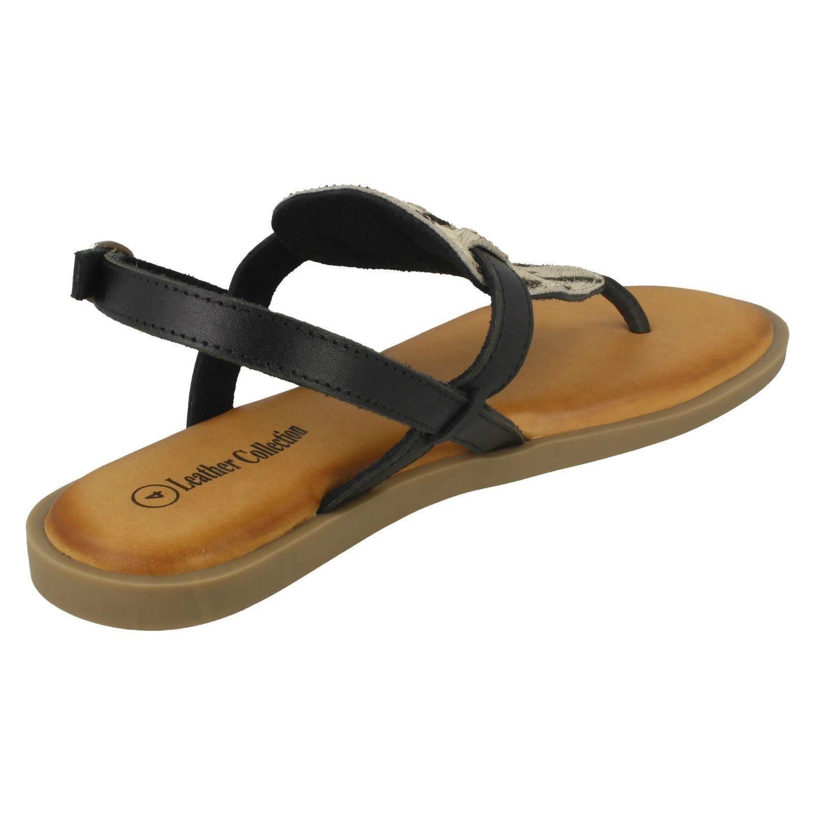 Ladies Leather Collection Animal Print "Sandals" - Picture 6 of 28