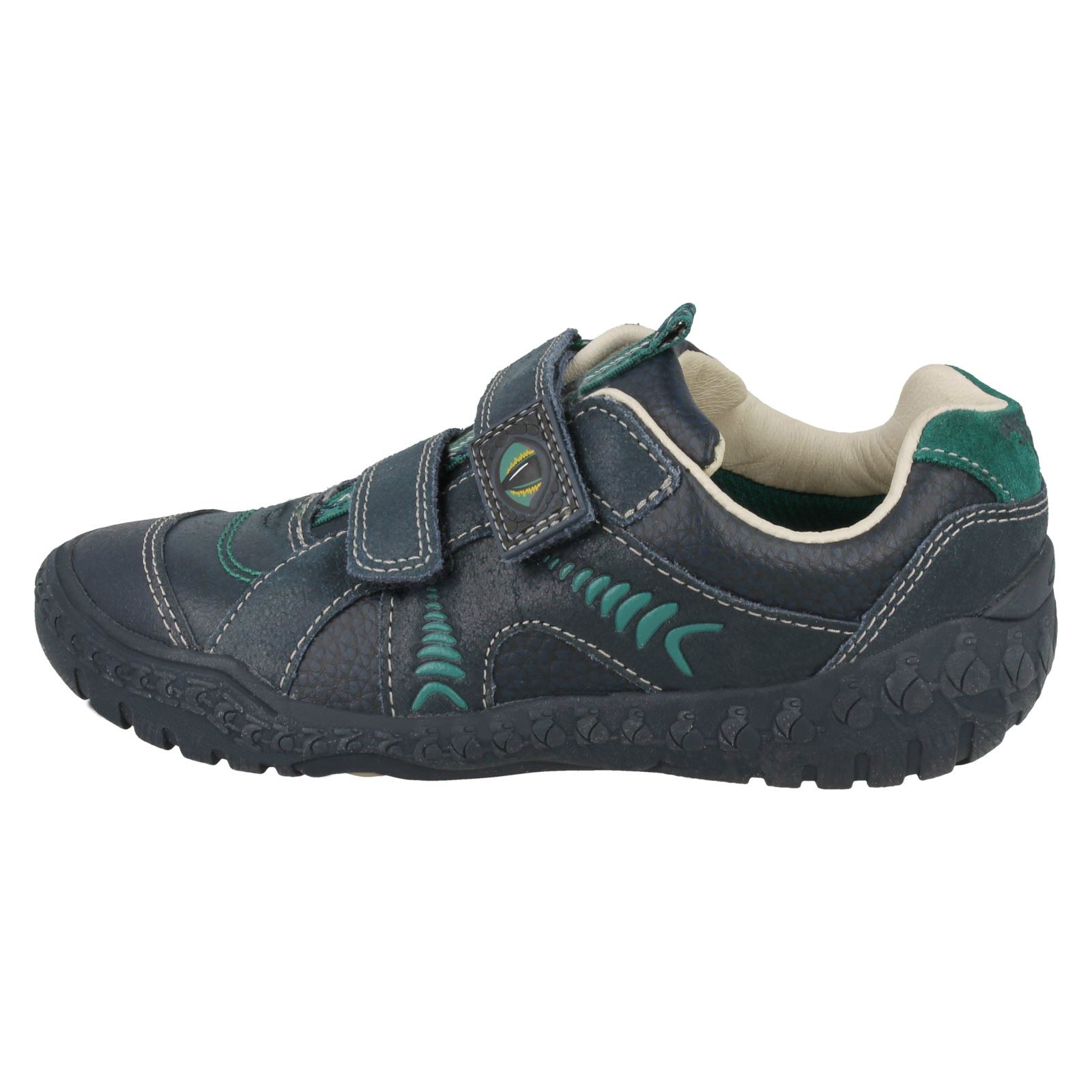 * SALE BOYS CLARKS STOMP CLAW RIP TAPE SHOES