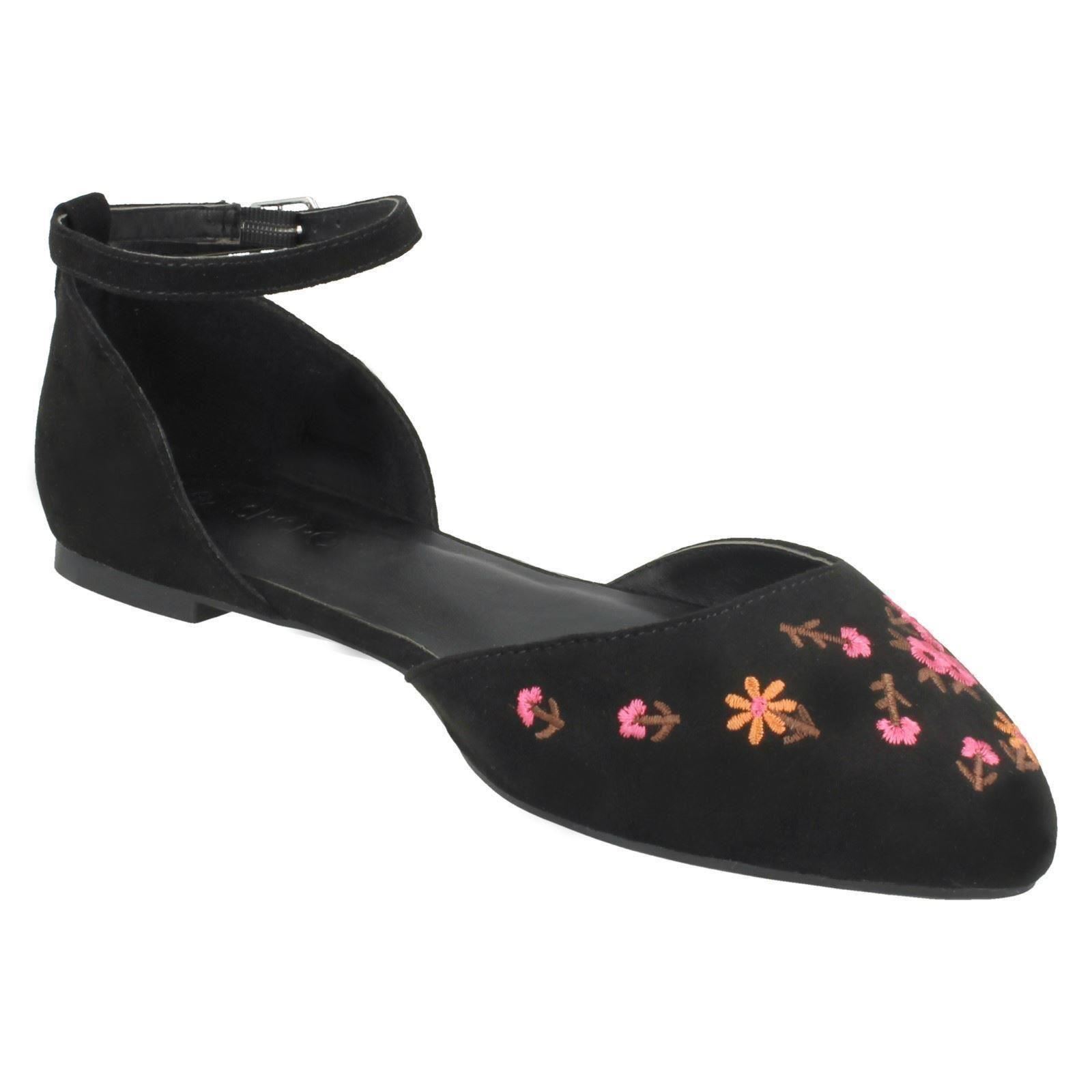 Damen Ballerinas Spot On Knöchelriemen - Bild 12 von 19