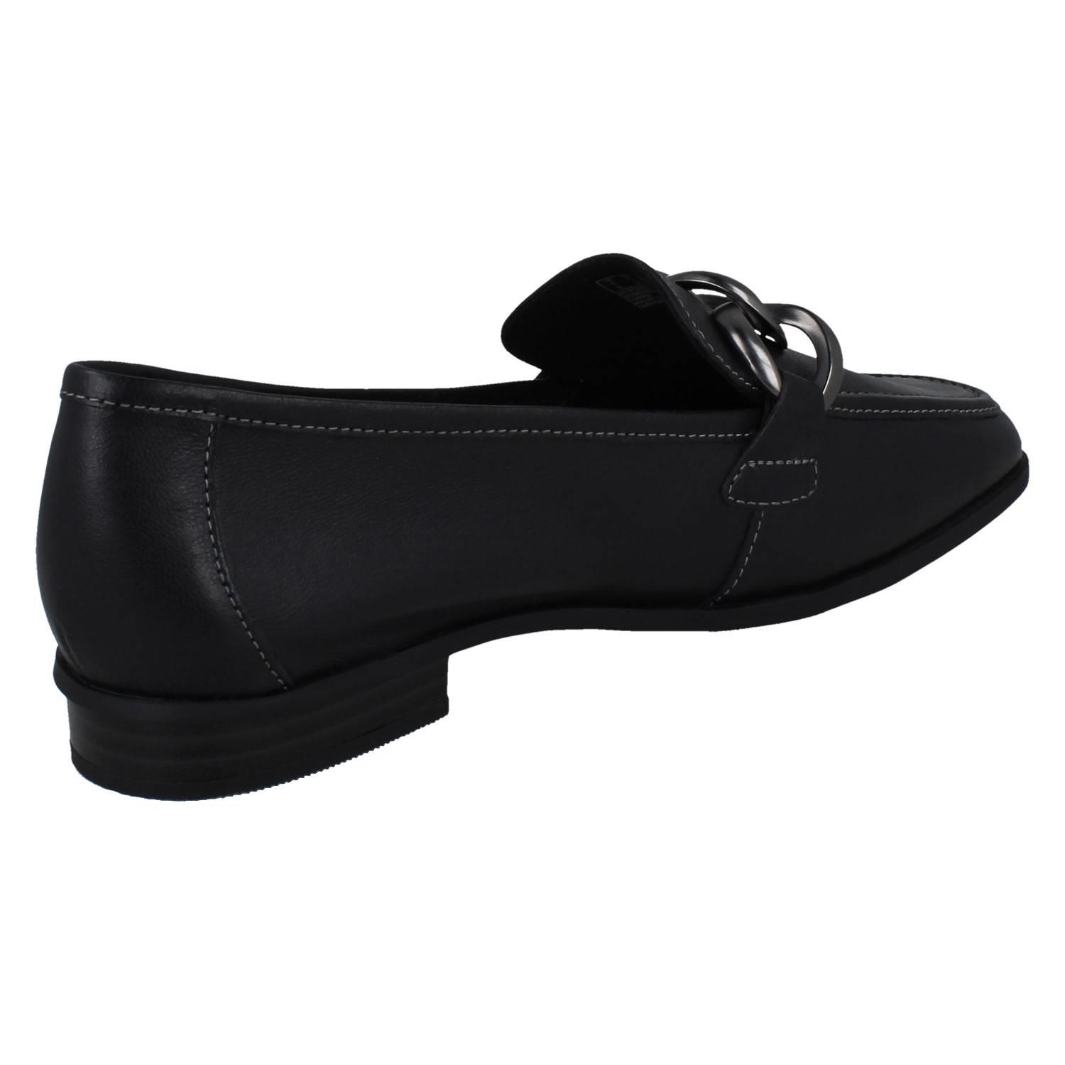 Mujer Clarks Cuero Suave Punta Cuadrada Mocasines Estilo Smart Zapatos: Sarafyna - Picture 15 of 55