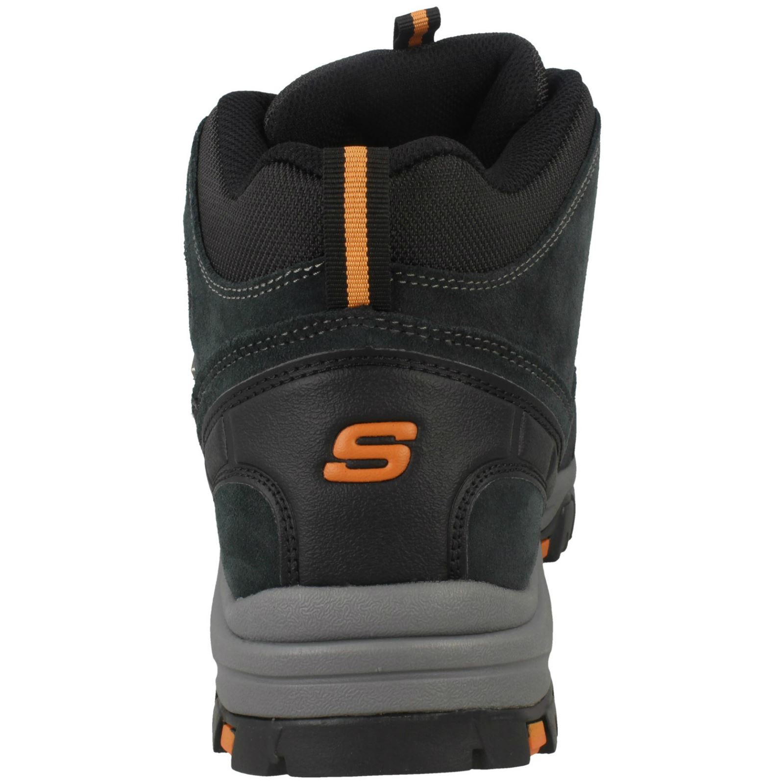 skechers lace up hombre naranja
