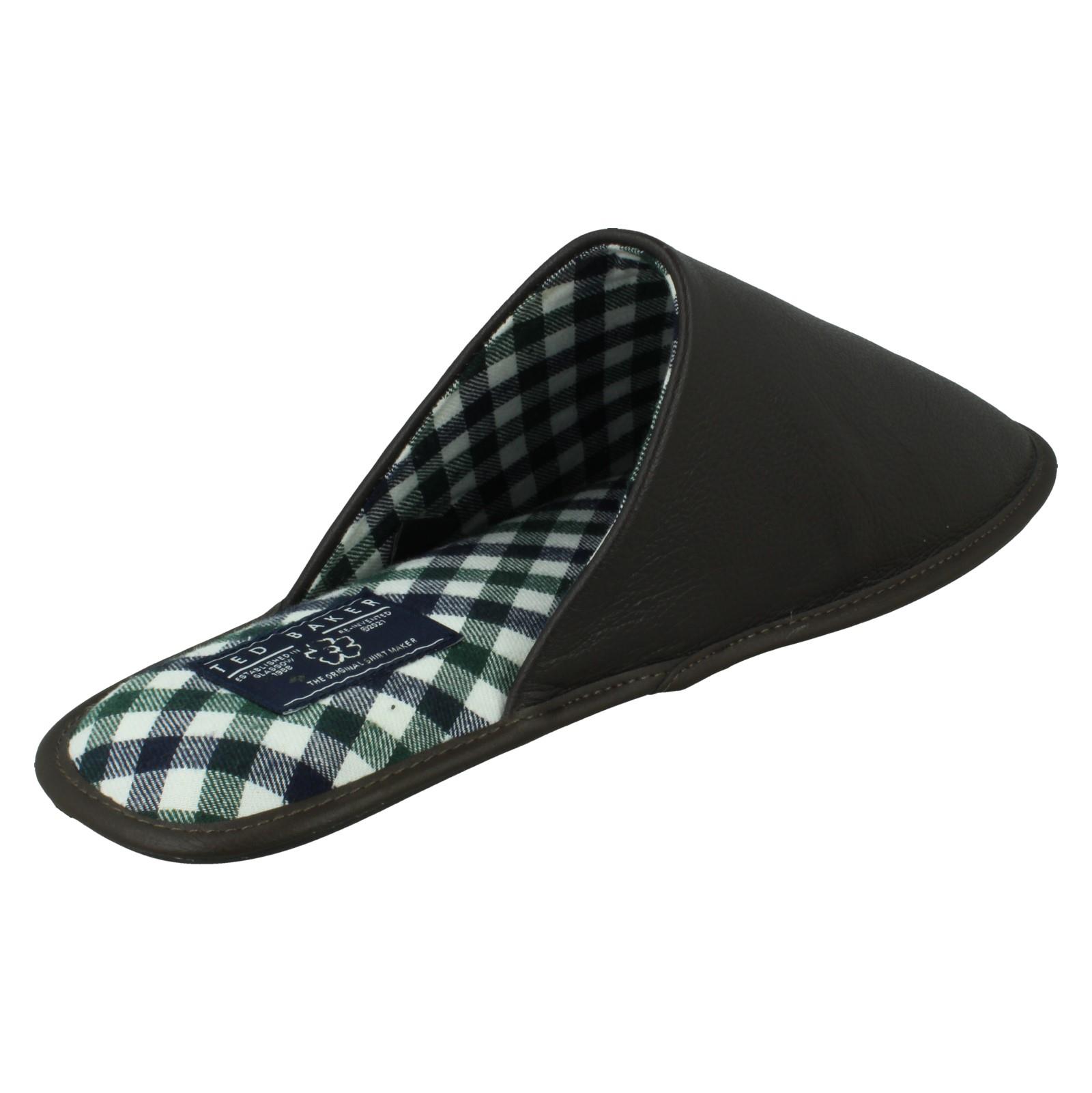 Mens Ted Baker Leather Mule Padded Slippers 'Ardin' - Picture 15 of 19