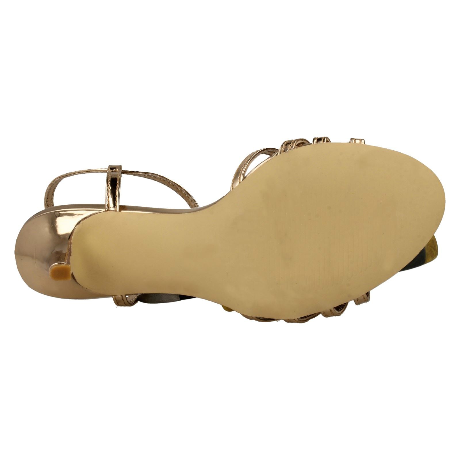 Sandalias Metálicas Con Tiras Para Damas - Imagen 10 de 19
